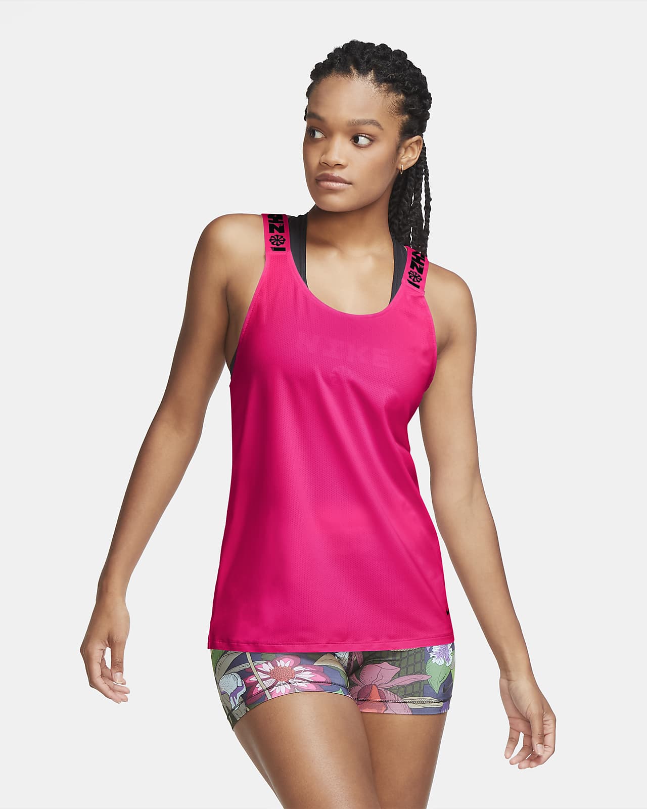 nike icon clash crop top