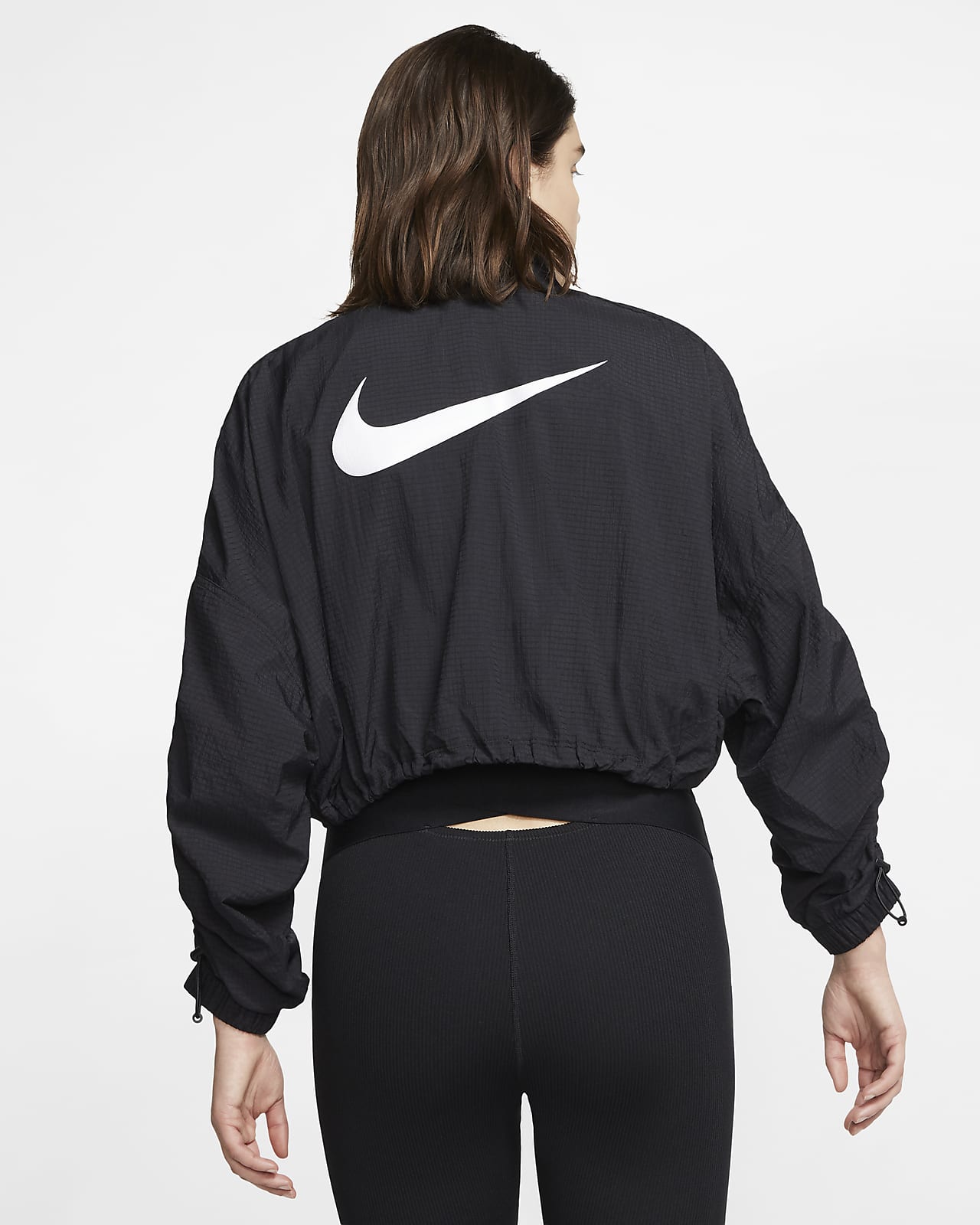 women's nike sportswear swoosh long windrunner jacket