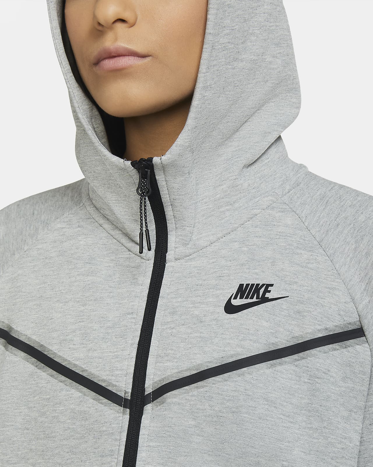 Huvtröja med hel dragkedja Nike Sportswear Tech Fleece Windrunner för kvinnor Huvtröja med hel dragkedja Nike Sportswear Tech Fleece Windrunner för kvinnor