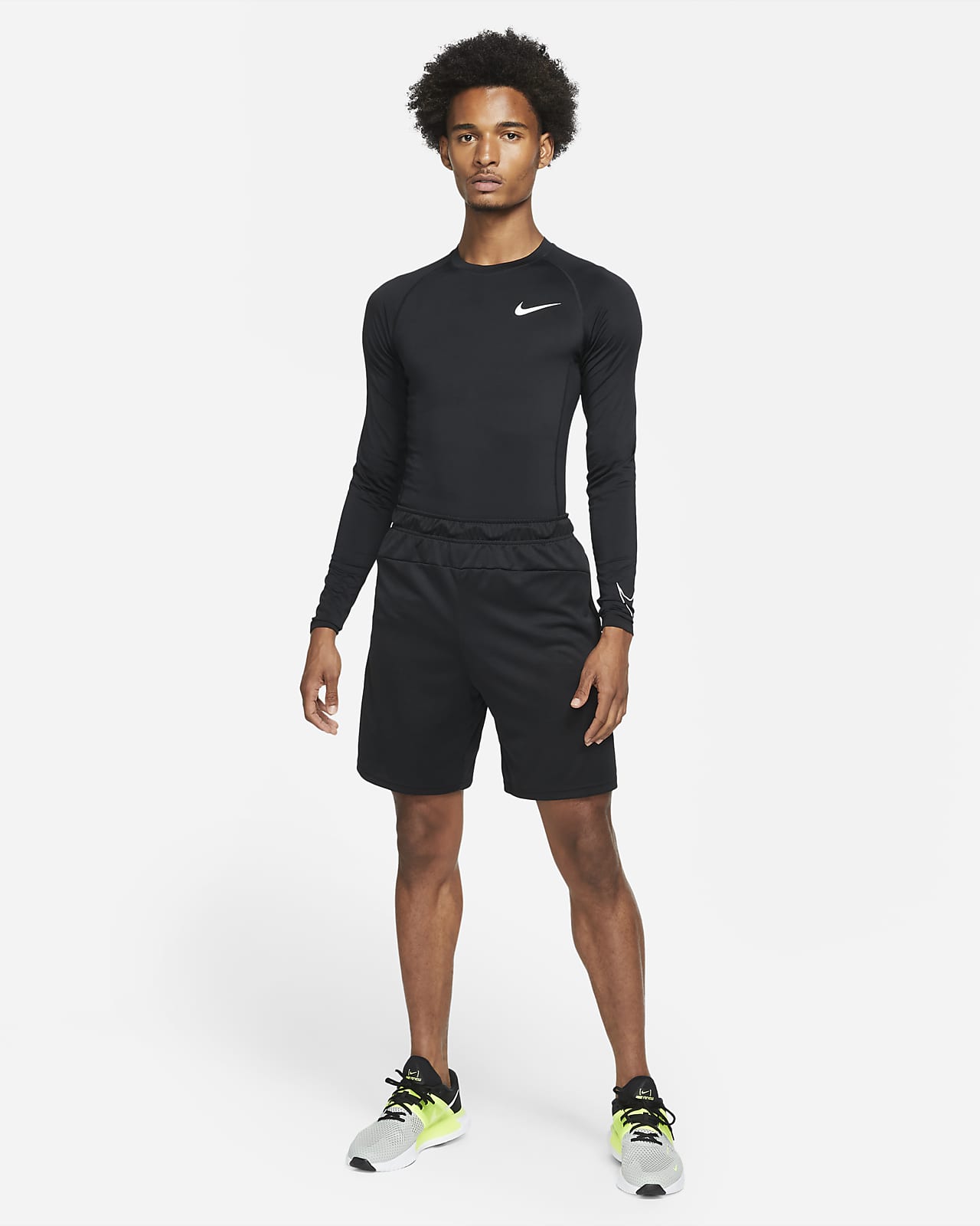 Nike Pro Dri-FIT Men's Tight-Fit Long-Sleeve Top. Nike LU