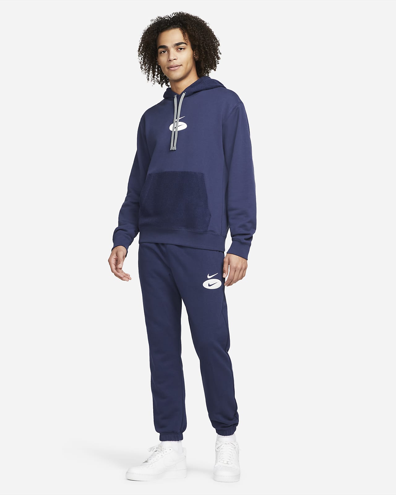 men's french terry pullover hoodie nike sportswear swoosh