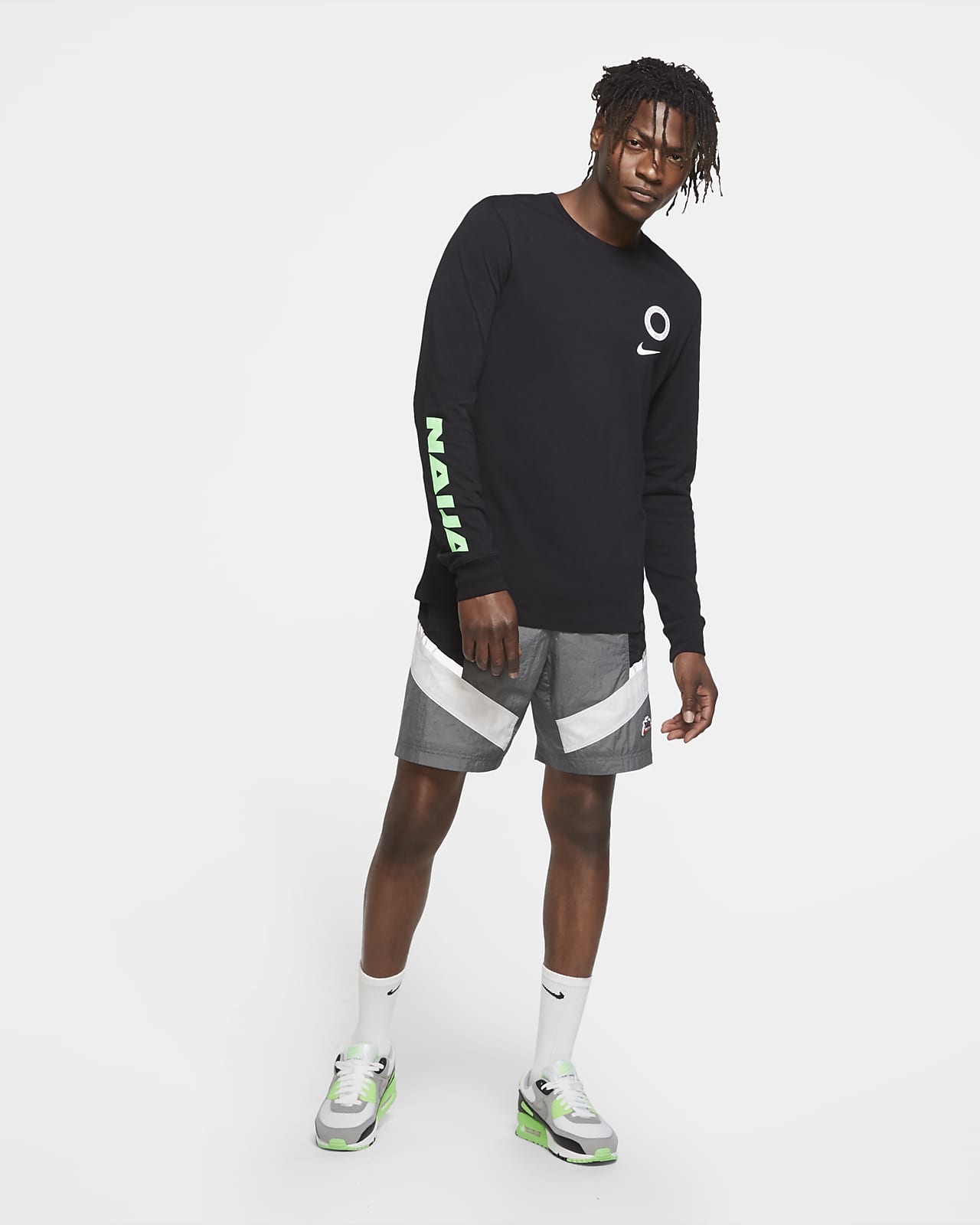 Nike公式 ナイジェリア メンズ ロングスリーブ サッカー Tシャツ オンラインストア 通販サイト