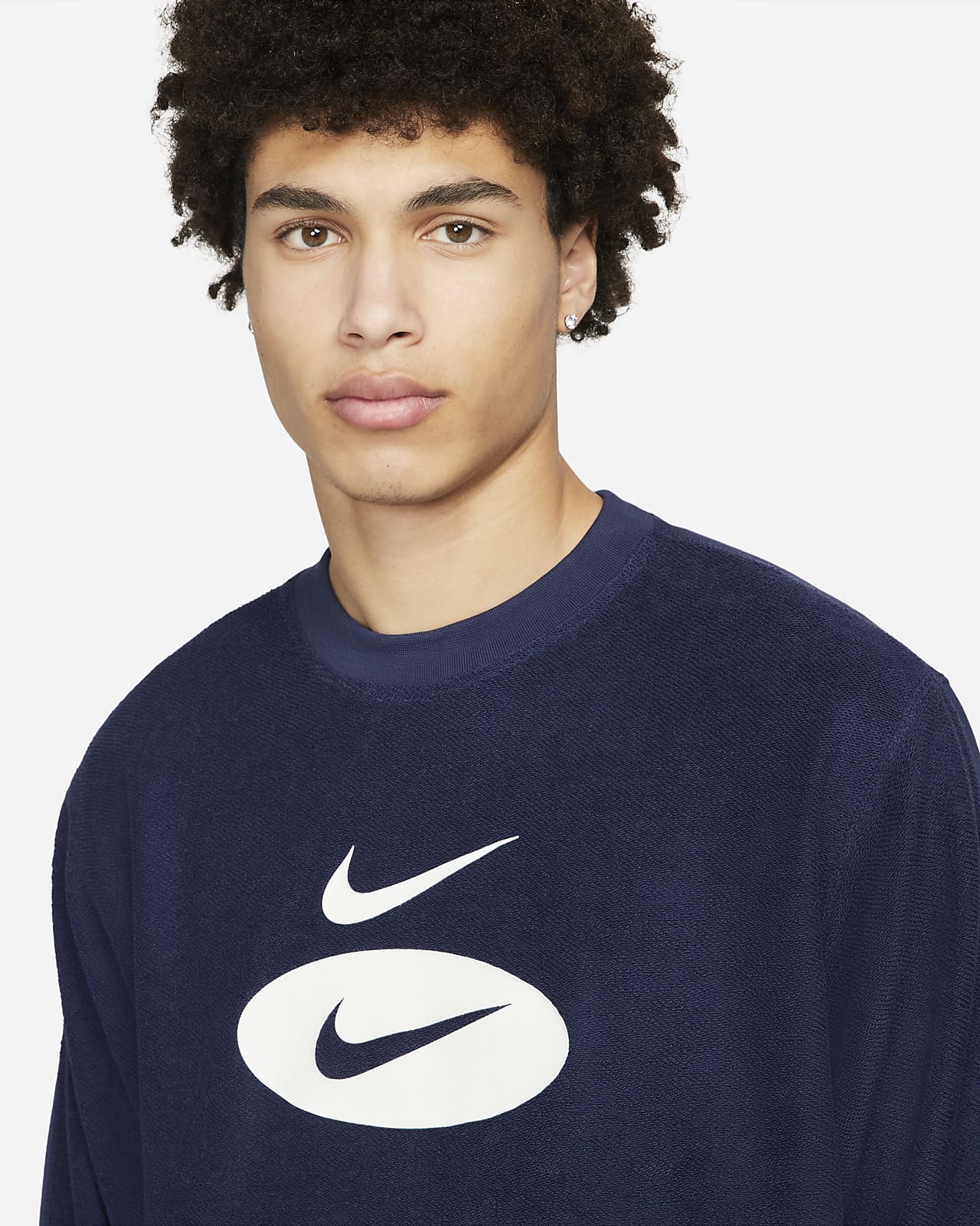 nike reverse panel sweatshirt