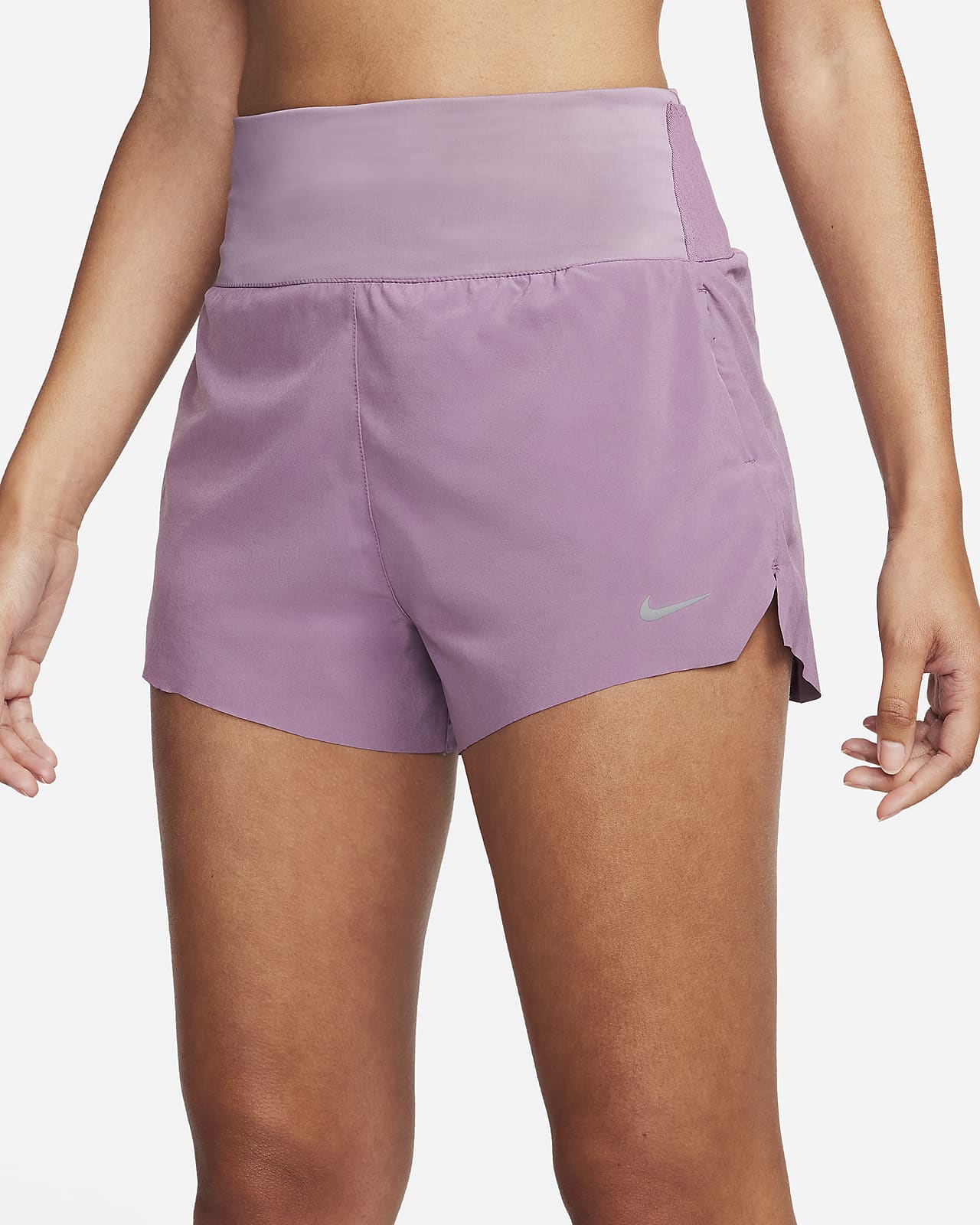 NWT DSG Women's 3” High Rise Waistband Relaxed Fit Shorts Lilac Size Small