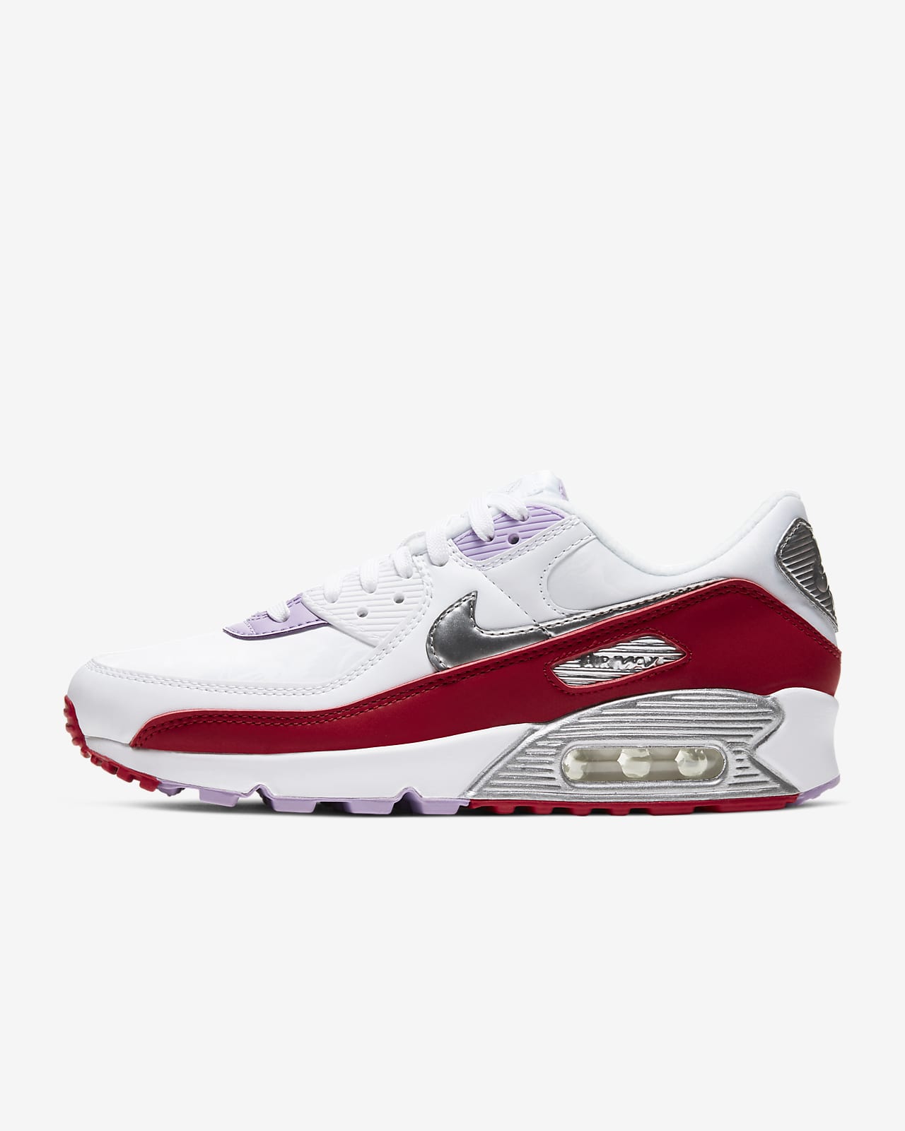 nike air max 90 white and red