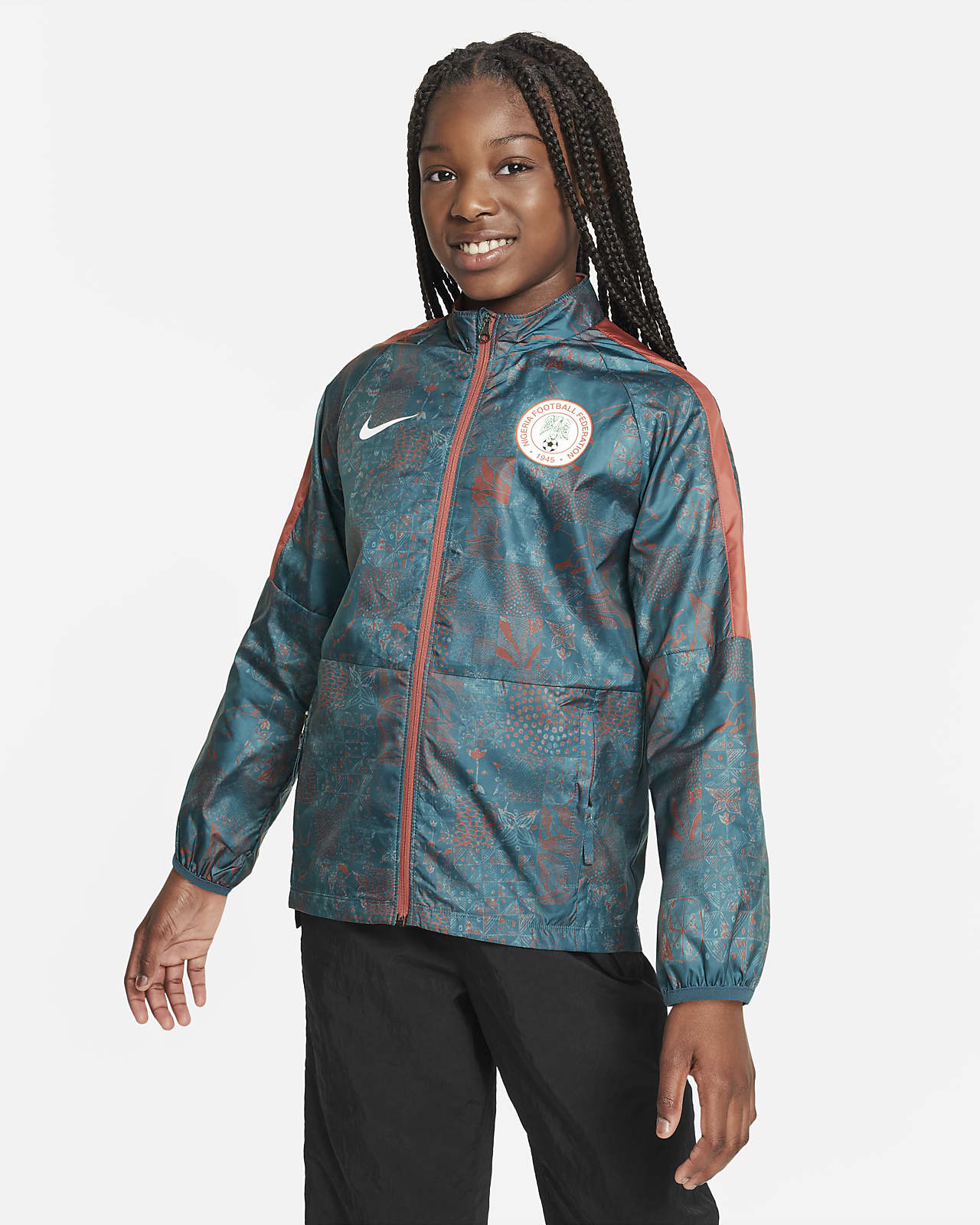Nigeria Repel Academy AWF Older Kids' Football Jacket. Nike CA