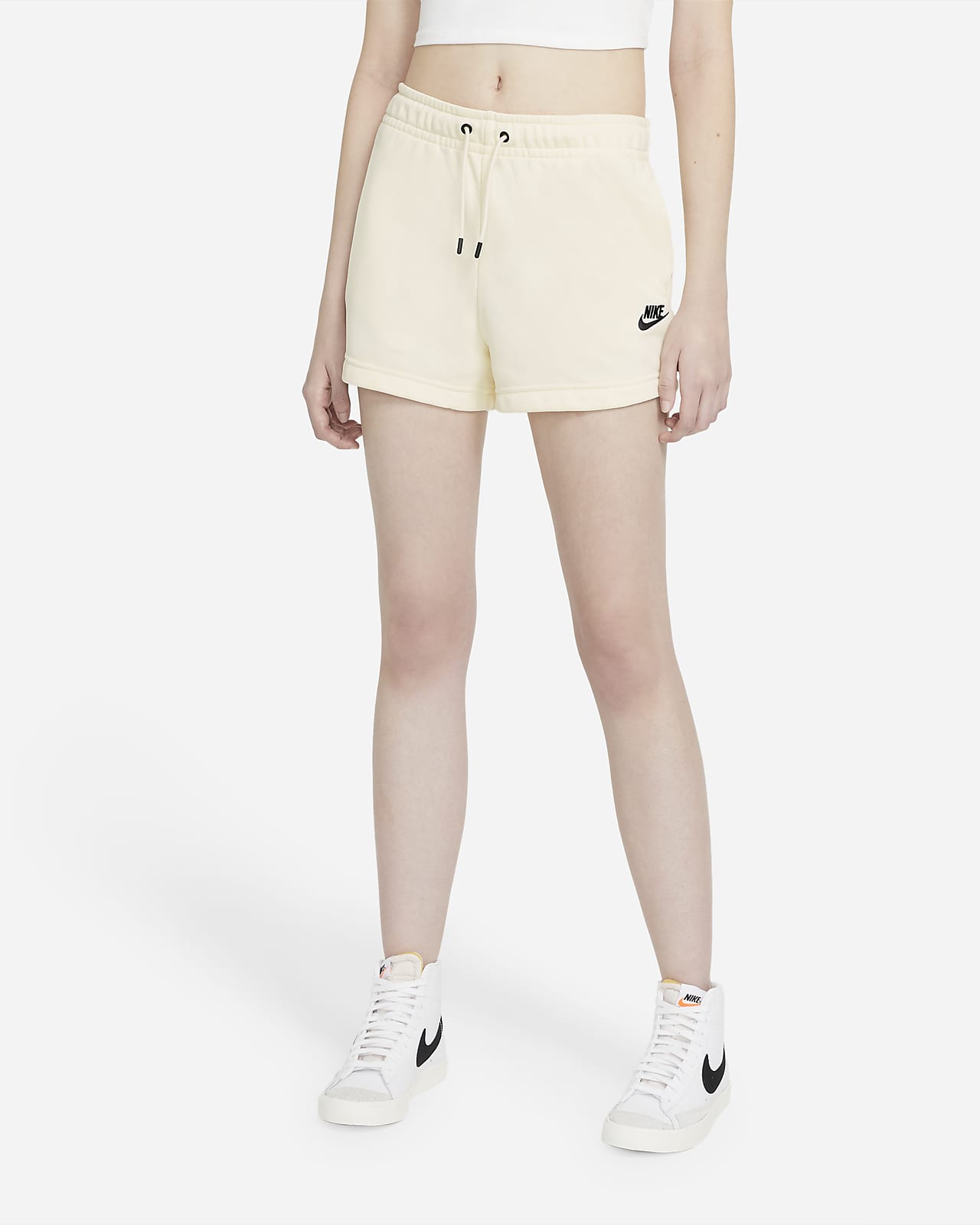 Buy > nike essential french terry shorts > in stock