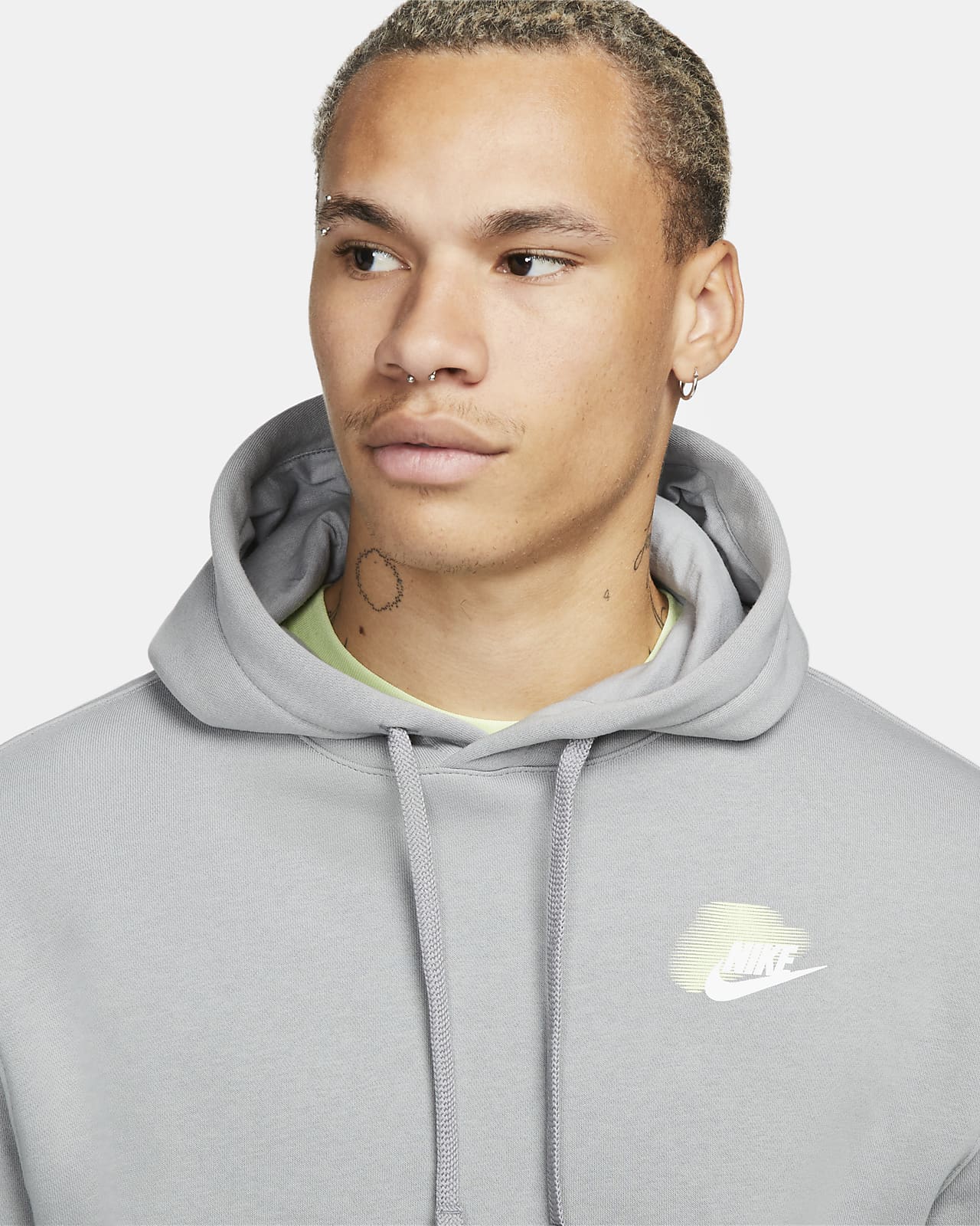 nike hoodie with lots of ticks