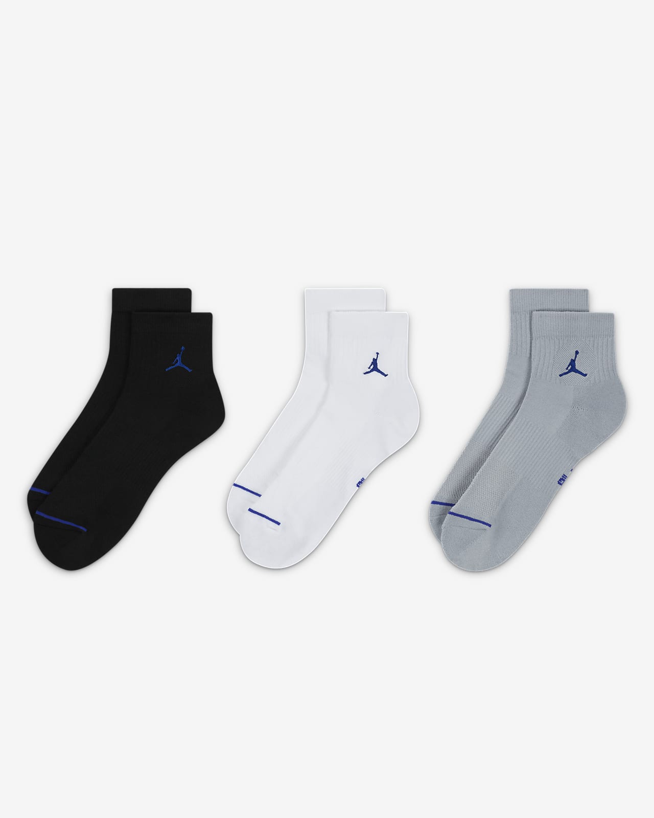 Jordan Everyday Ankle Socks (3 Pairs). Nike CZ