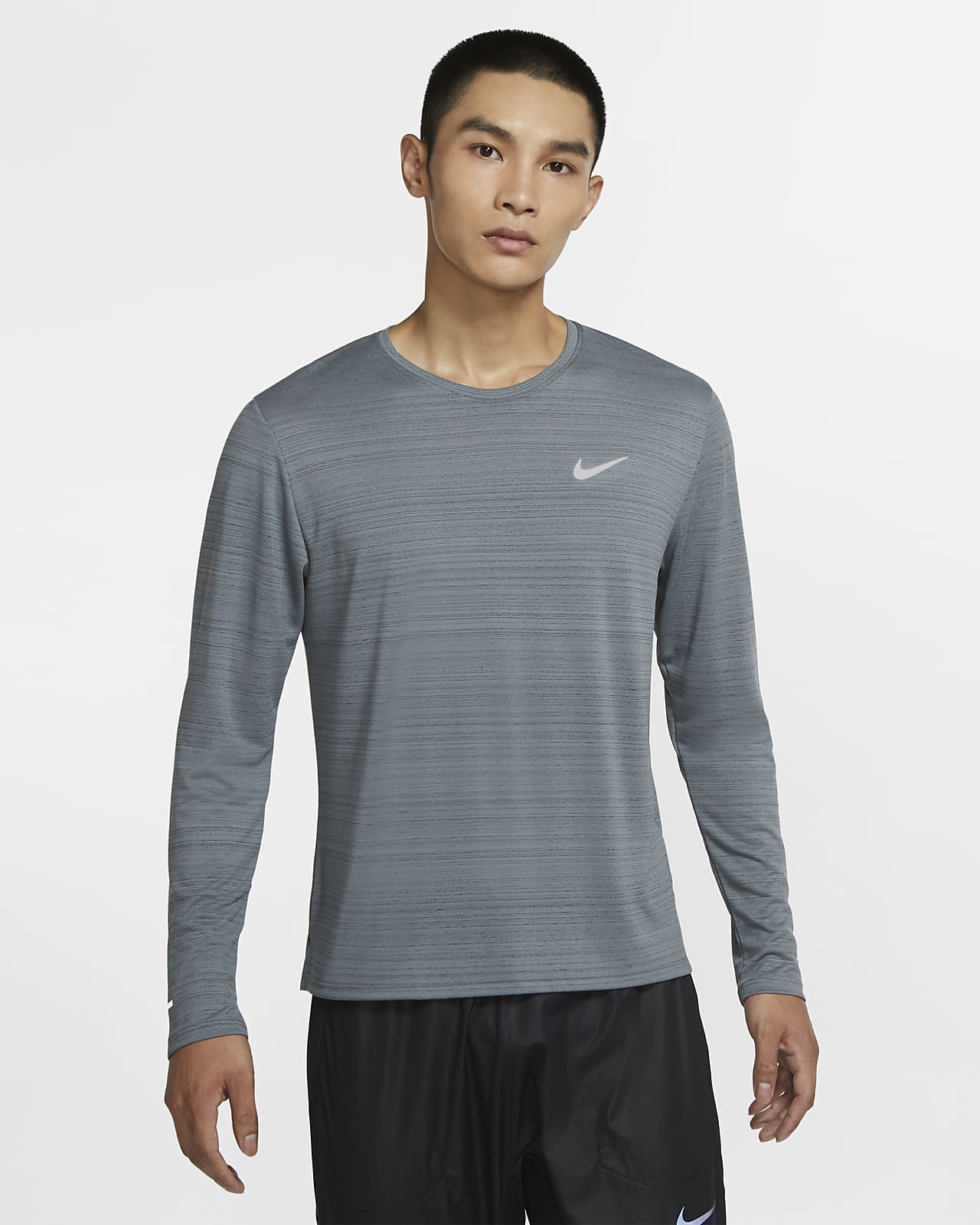 Nike Dri-FIT Miler langermet løpeoverdel til herre