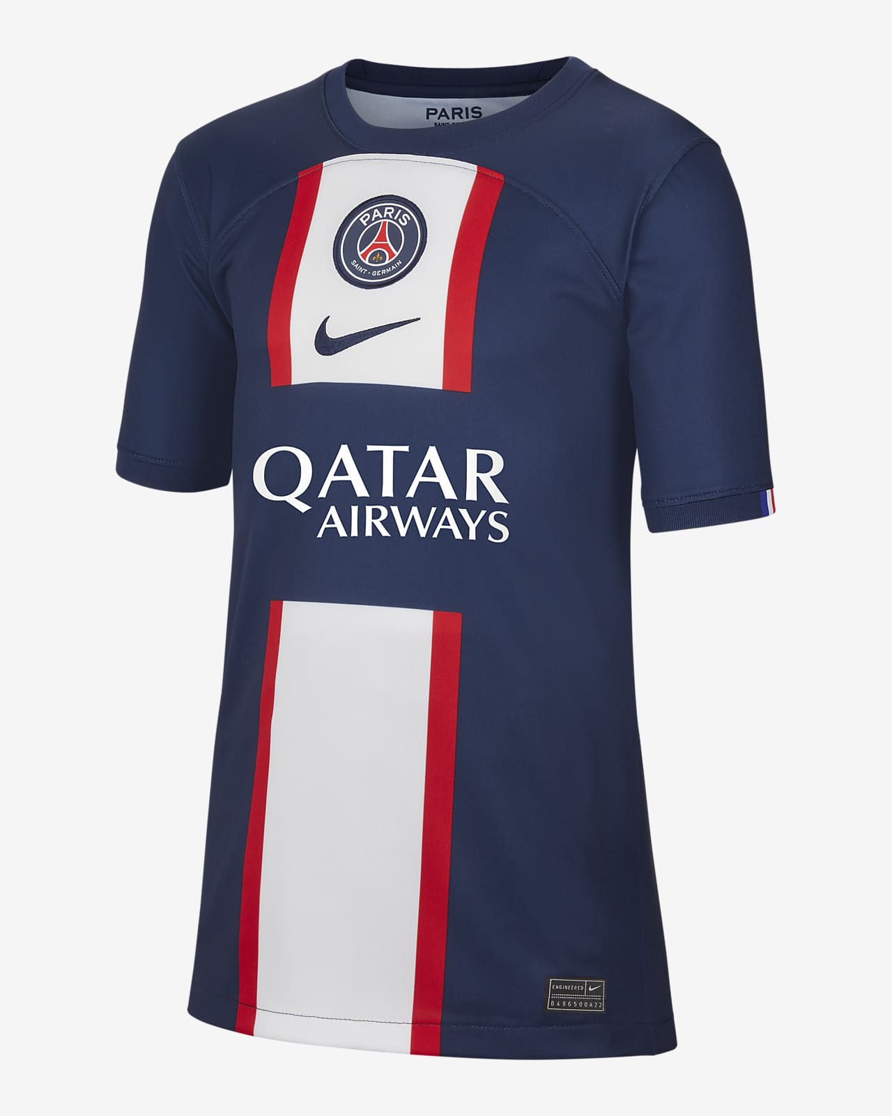 Koszulka piłkarska dla dużych dzieci Nike Dri-FIT Paris Saint-Germain Stadium 2022/23 (wersja domowa)