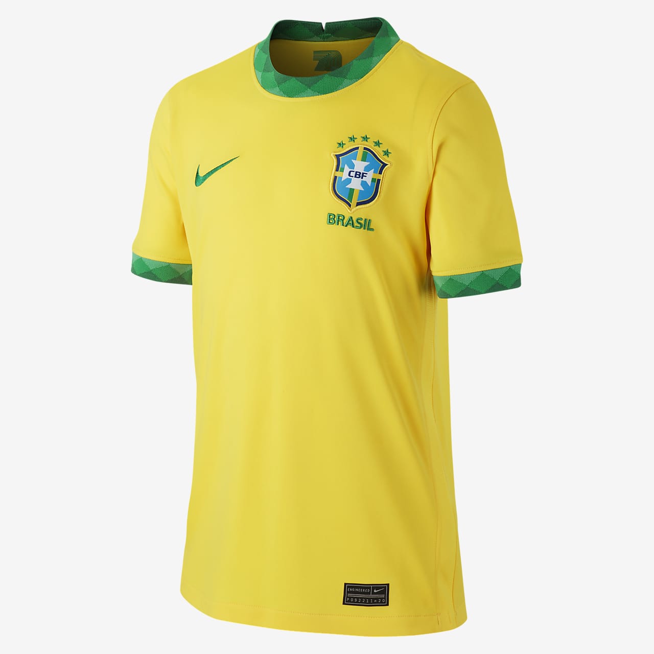 Brasil 2020 Stadium ä¸»å ´å¤§ç«¥è¶³çƒçƒè¡£ Nike Tw