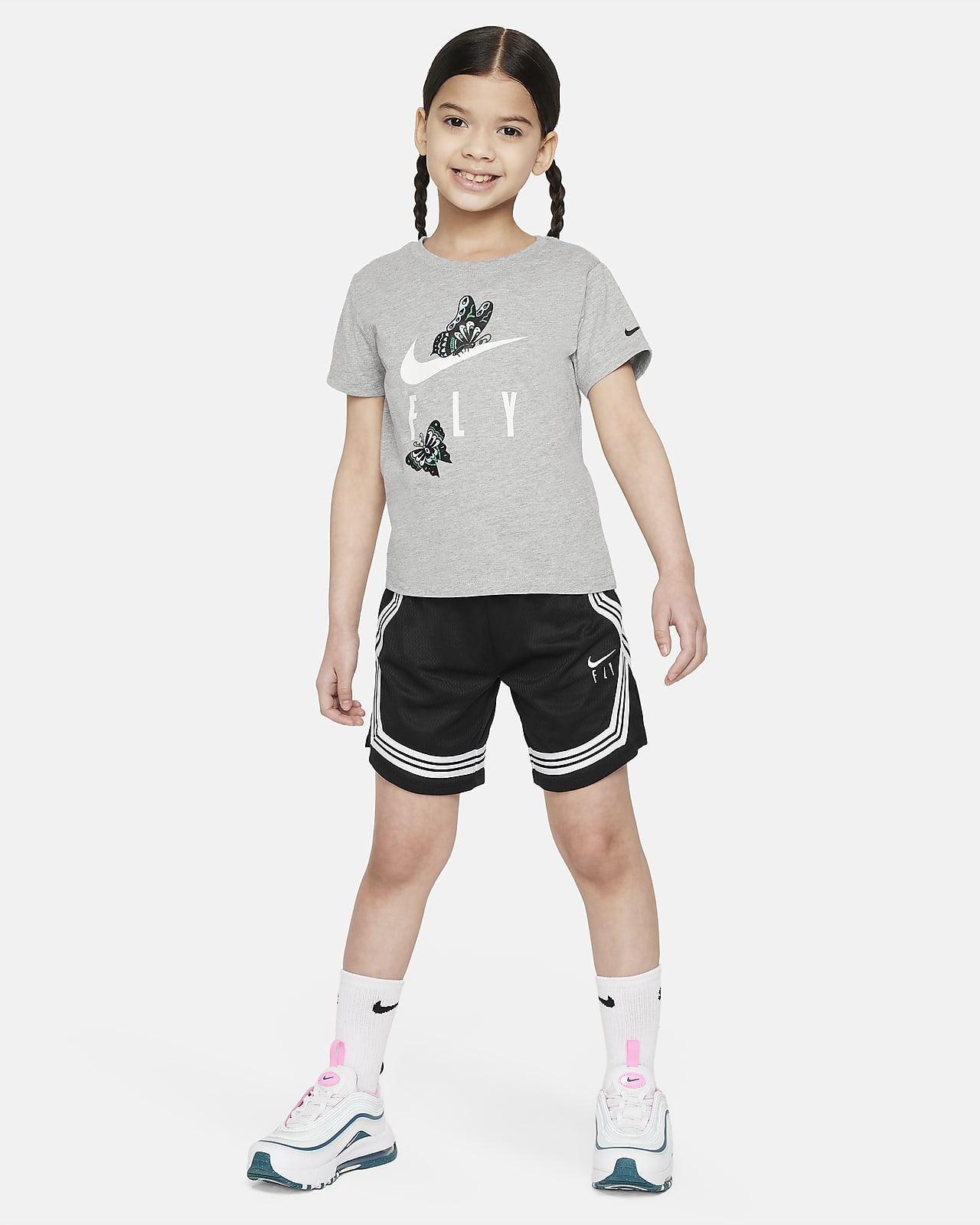 Nike Dry-FIT Fly Crossover Little Kids' 2-Piece T-Shirt Set