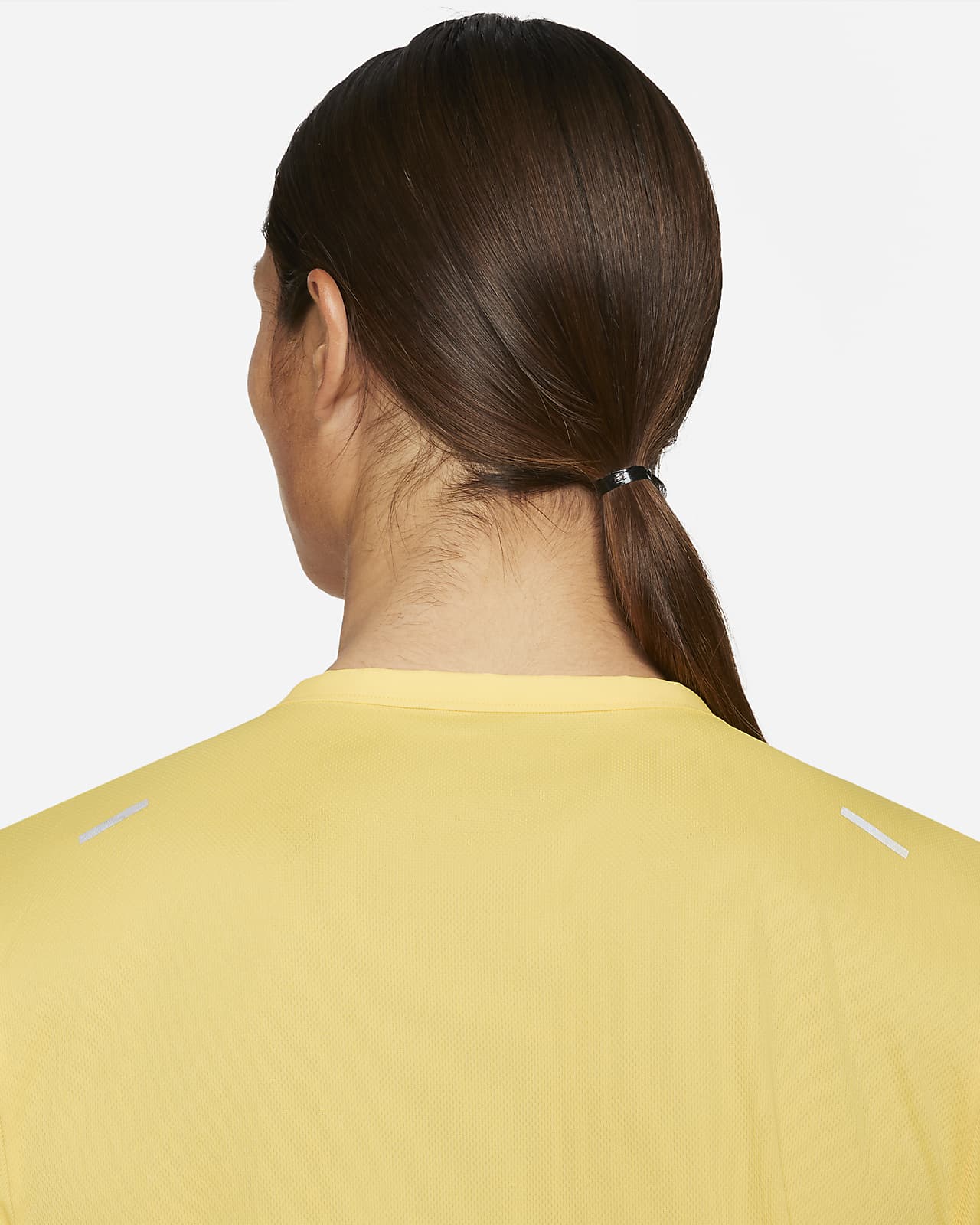 nike yellow running top