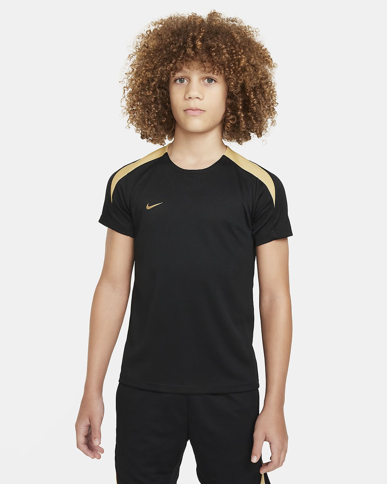 Nike Dri-FIT Strike Kurzarm-Fußballoberteil für ältere Kinder