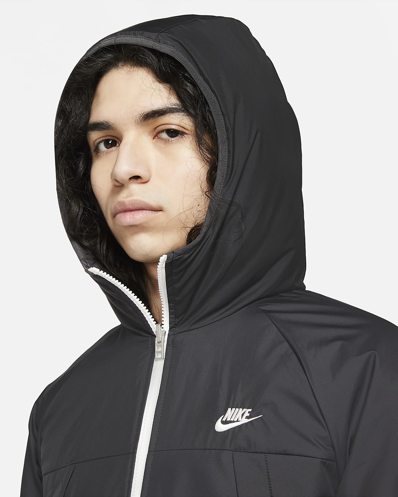 black nike therma jacket