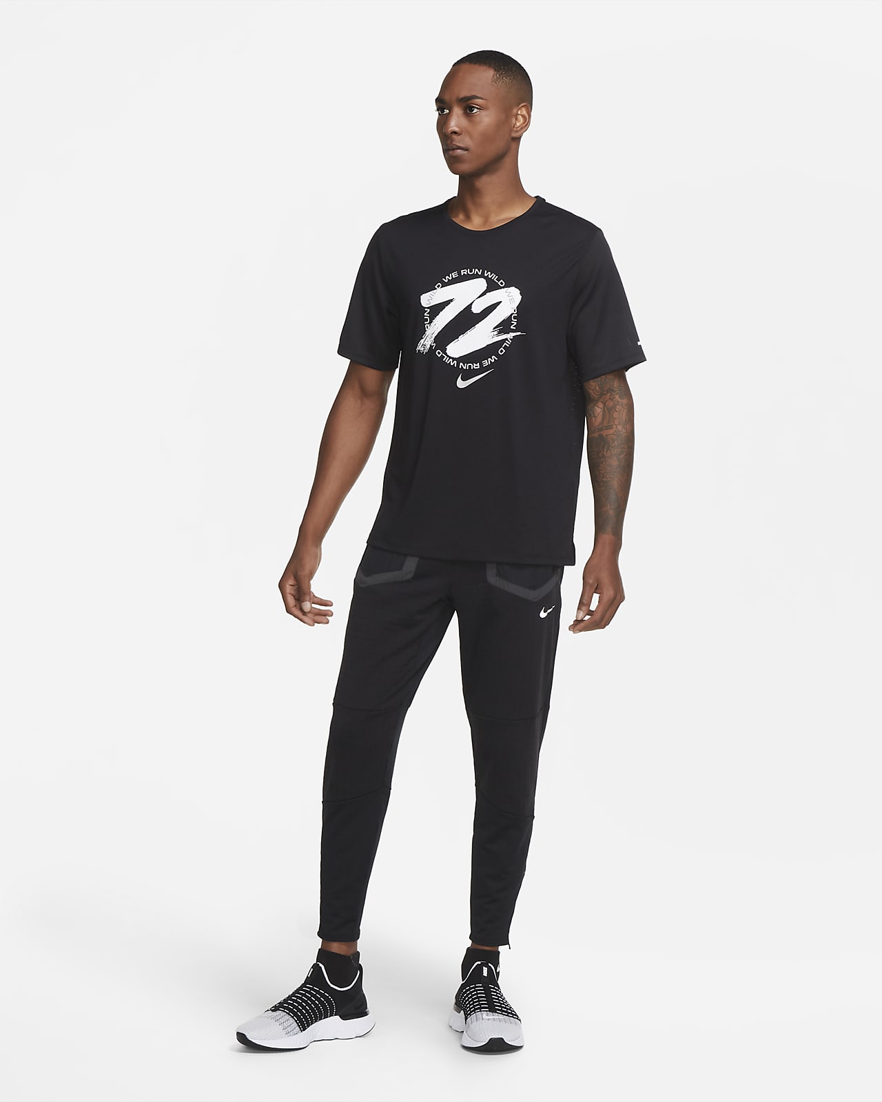 New Nike Wild Run Phenom Pants 2 Men's XX-Large Navy Neon Green