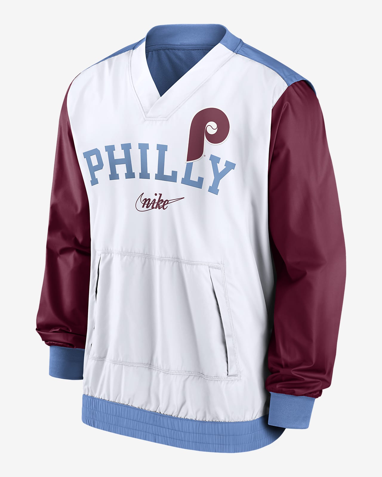 Philadelphia Phillies Maroon/Blue Letterman Jacket