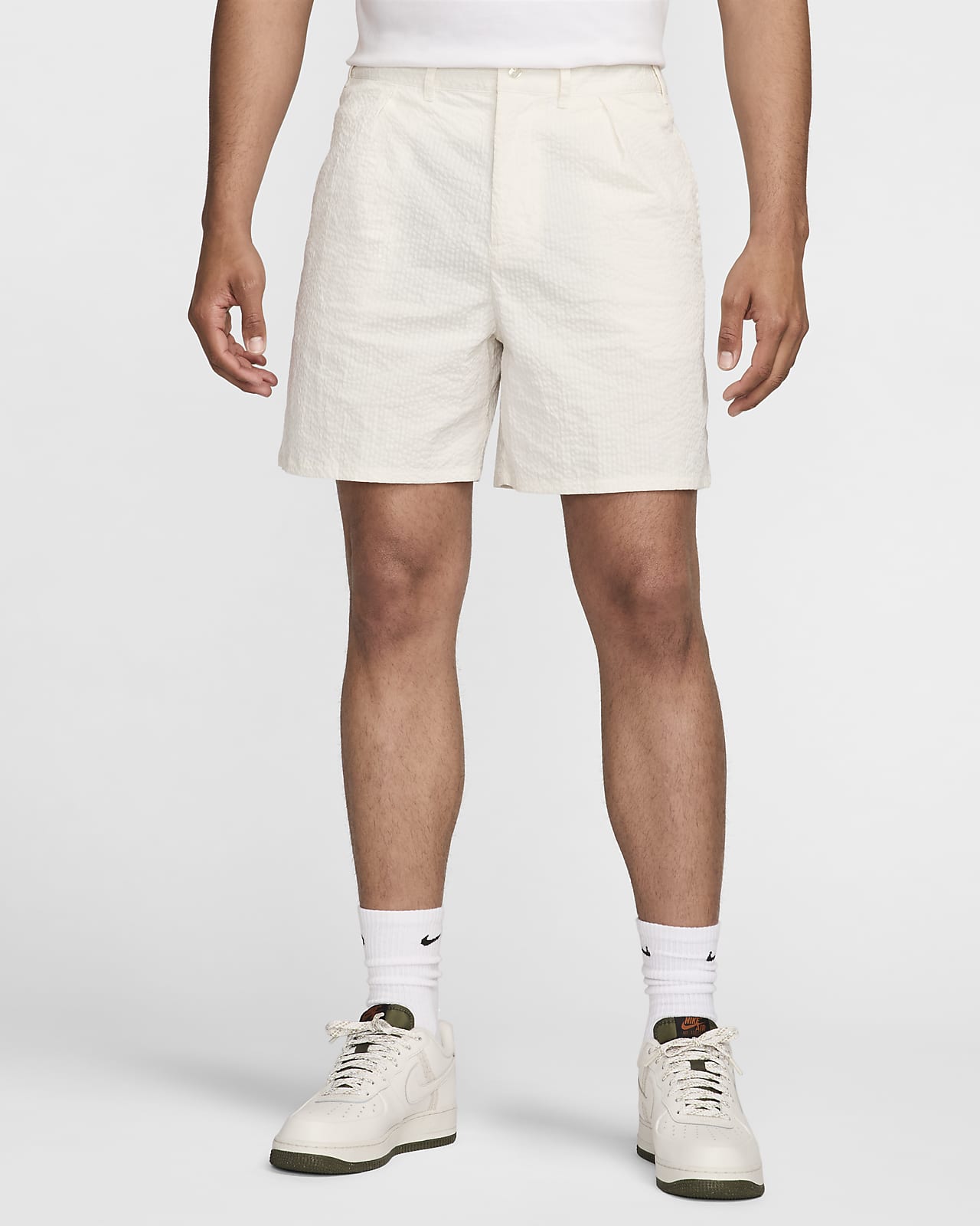 Shorts in tessuto seersucker Nike Life – Uomo