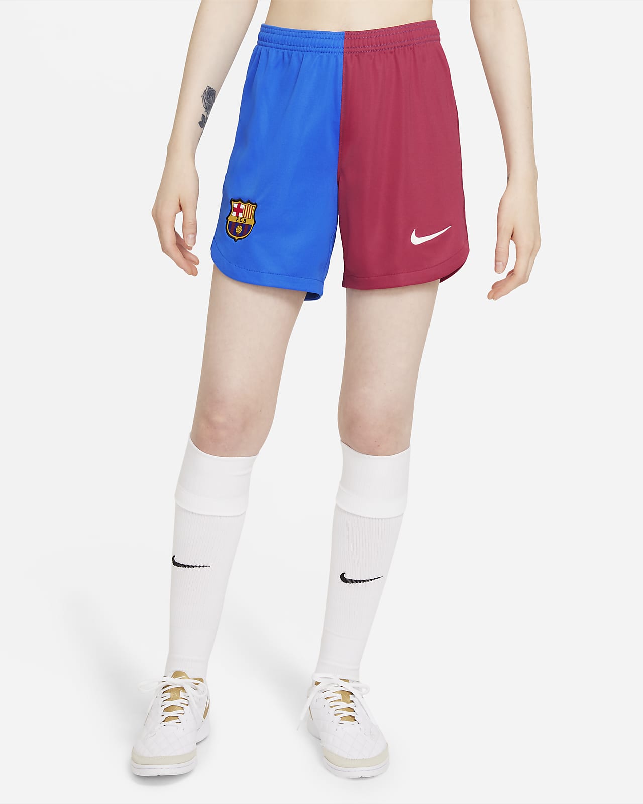 Barcelona 2021/22 Stadium Home Women's Shorts.
