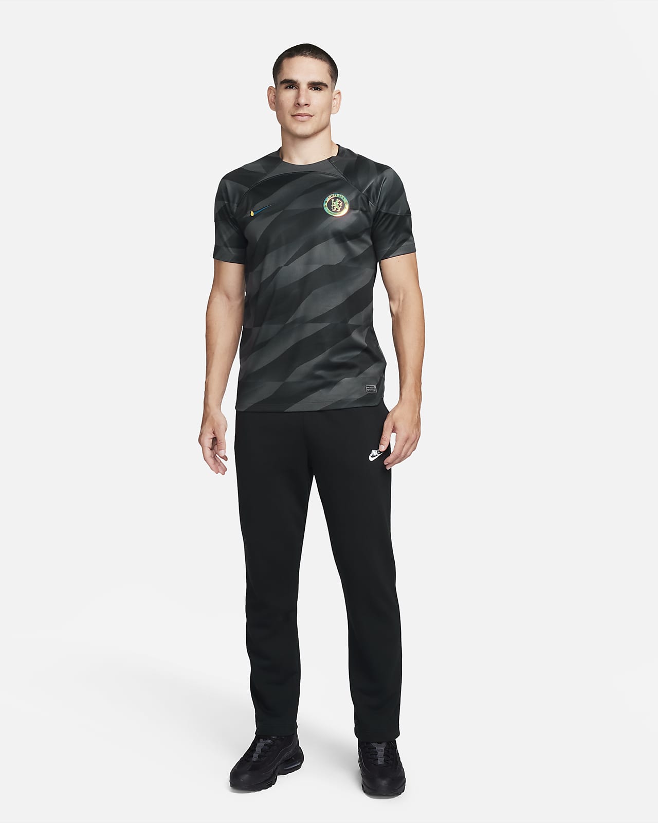 Camisola de futebol de manga curta Nike Dri-FIT do equipamento de  guarda-redes Stadium Brasil 2022/23 para homem. Nike PT