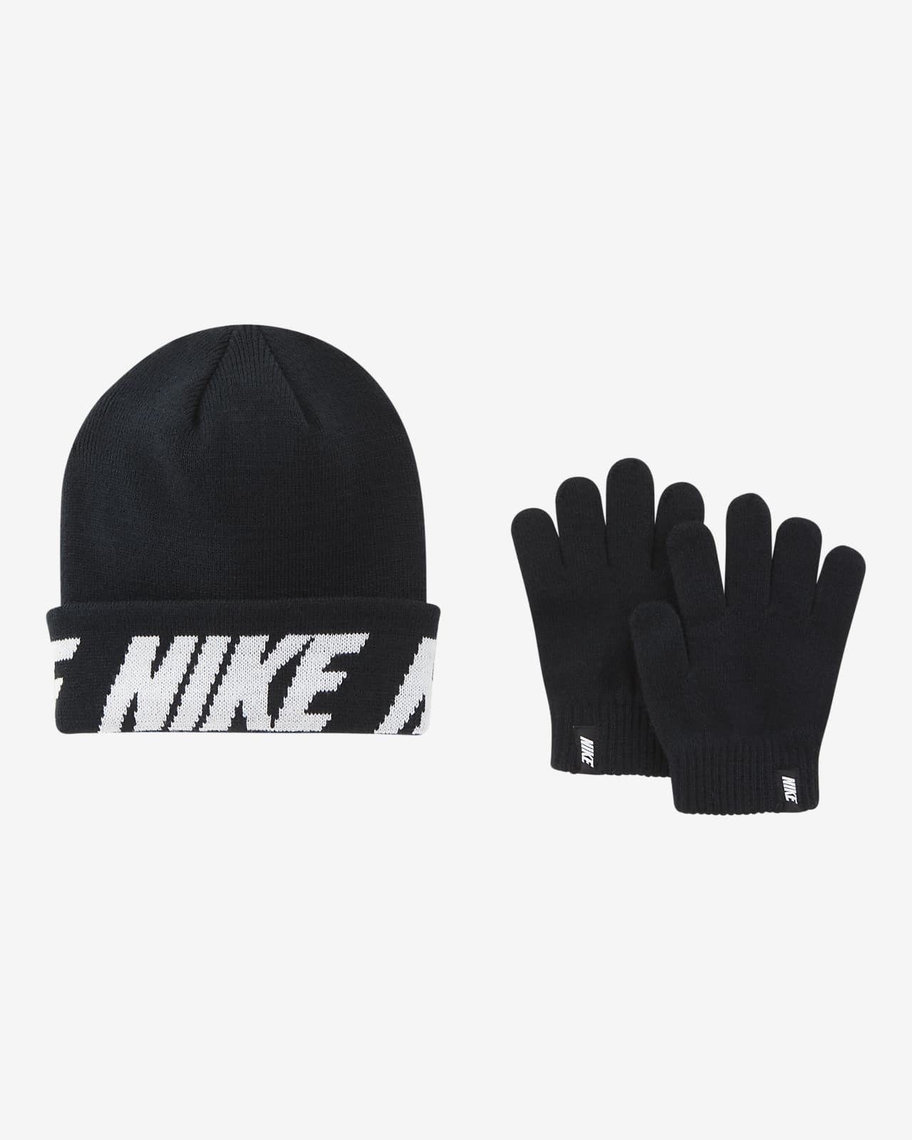 nike beanie and gloves
