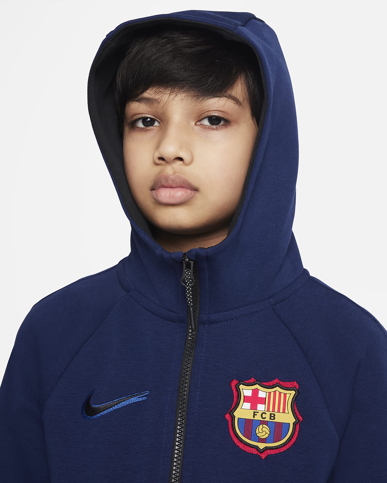 FC Barcelona Tech Windrunner Sudadera con y cremallera completa Niño/a. Nike ES