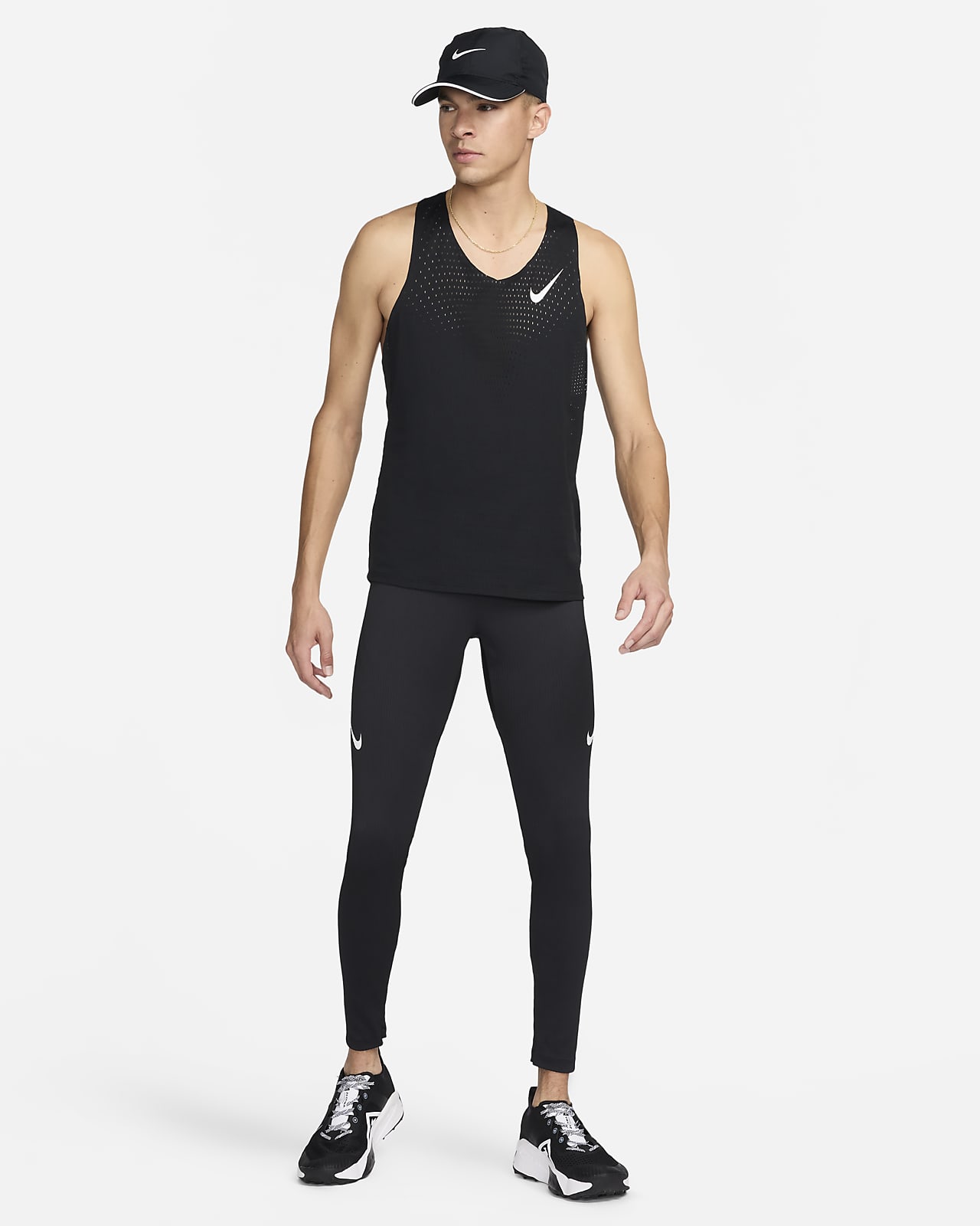  Nike Men's DRI-FIT ADV AEROSWIFT Racing Tights Leggings,  Black/Royal/Grey, Medium : Clothing, Shoes & Jewelry