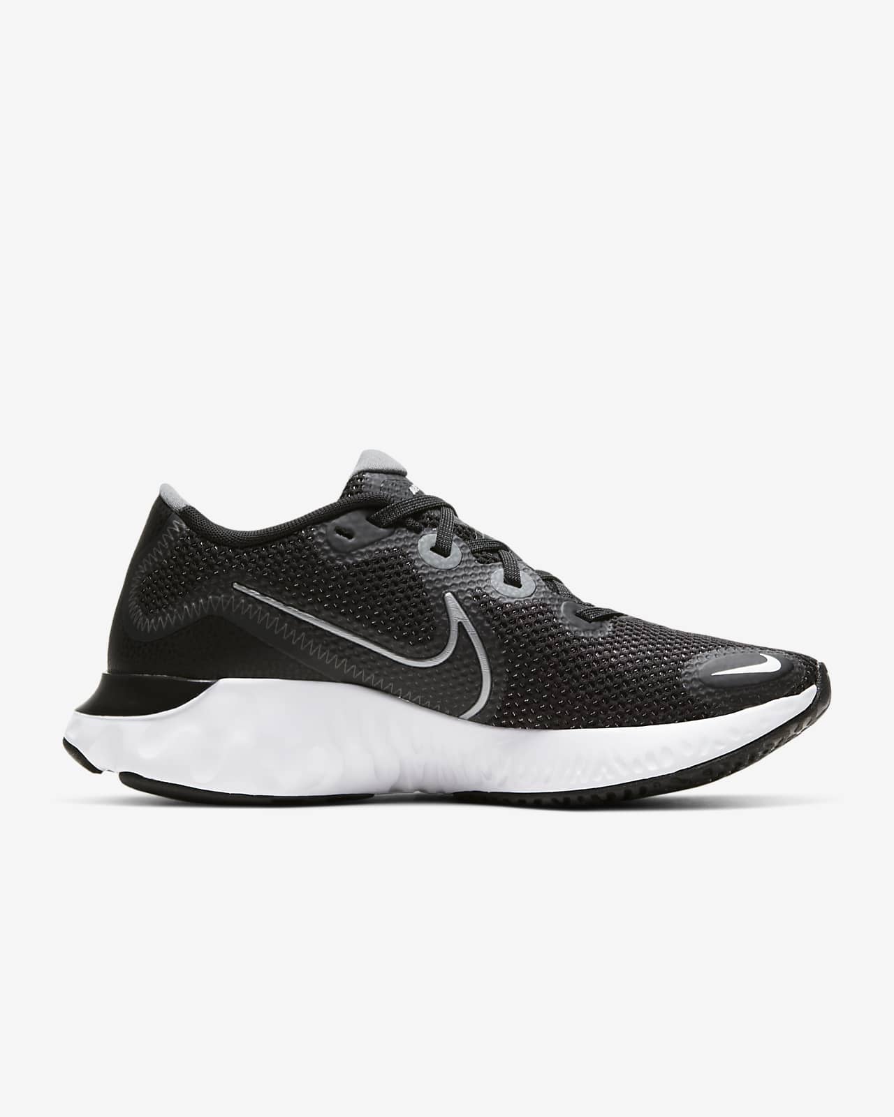 nike black and grey running shoes