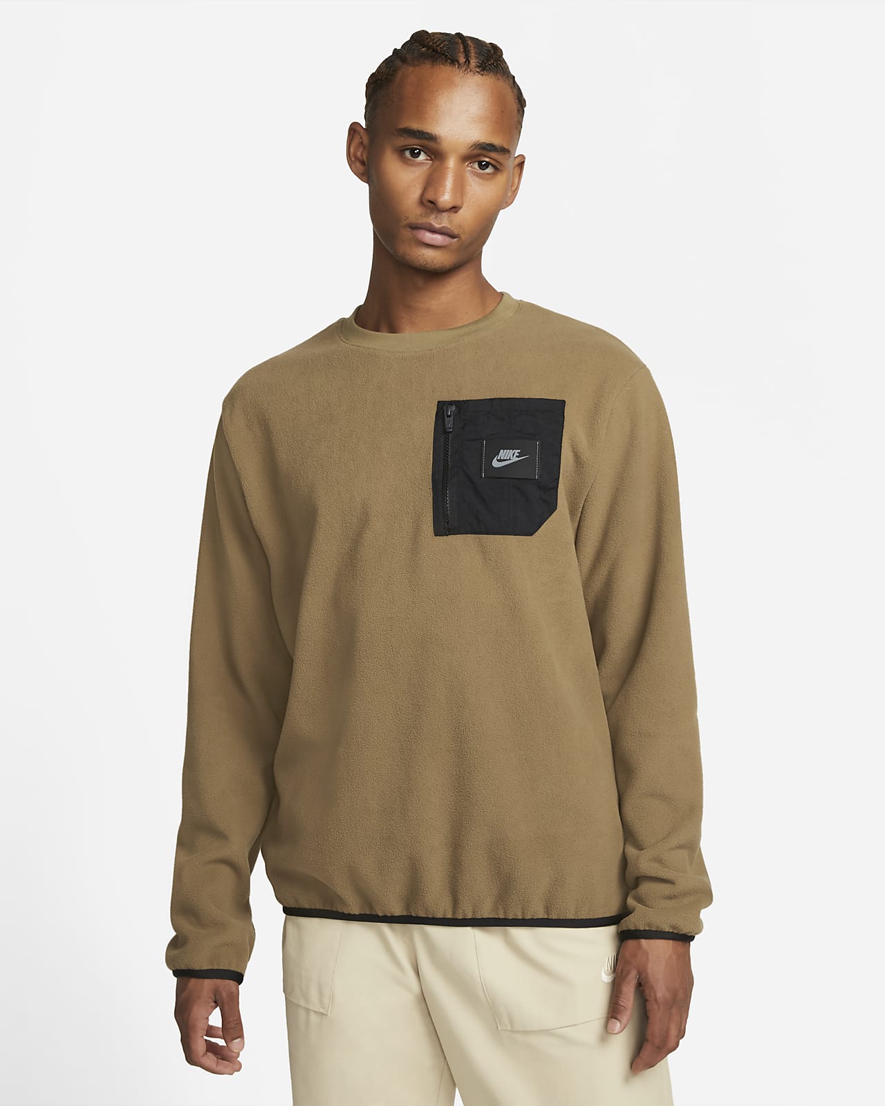 nike polyester sweatshirt