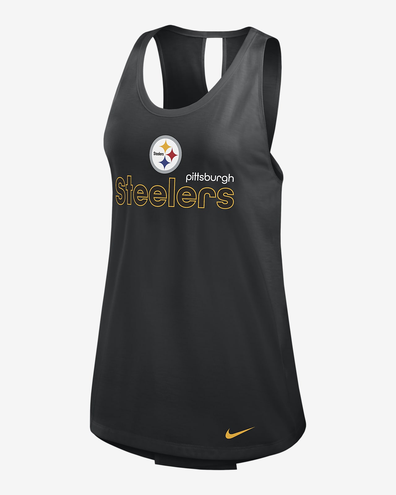 Camiseta de tirantes Nike Dri-FIT de la NFL para mujer Pittsburgh Steelers