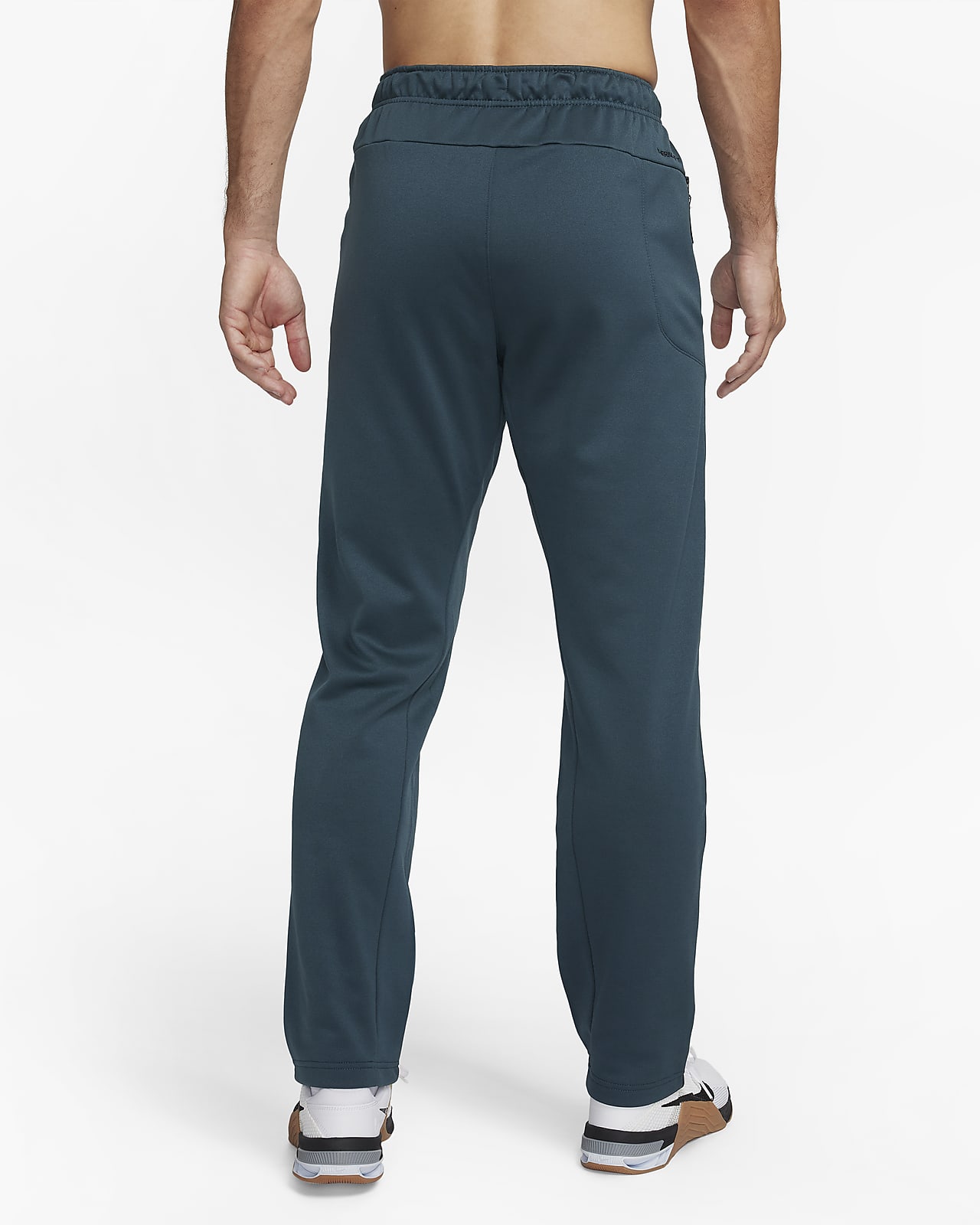 Nike Men Therma-FIT Grey Heather/Black Open Hem Fitness Pants (DQ4856-063)  M/XXL