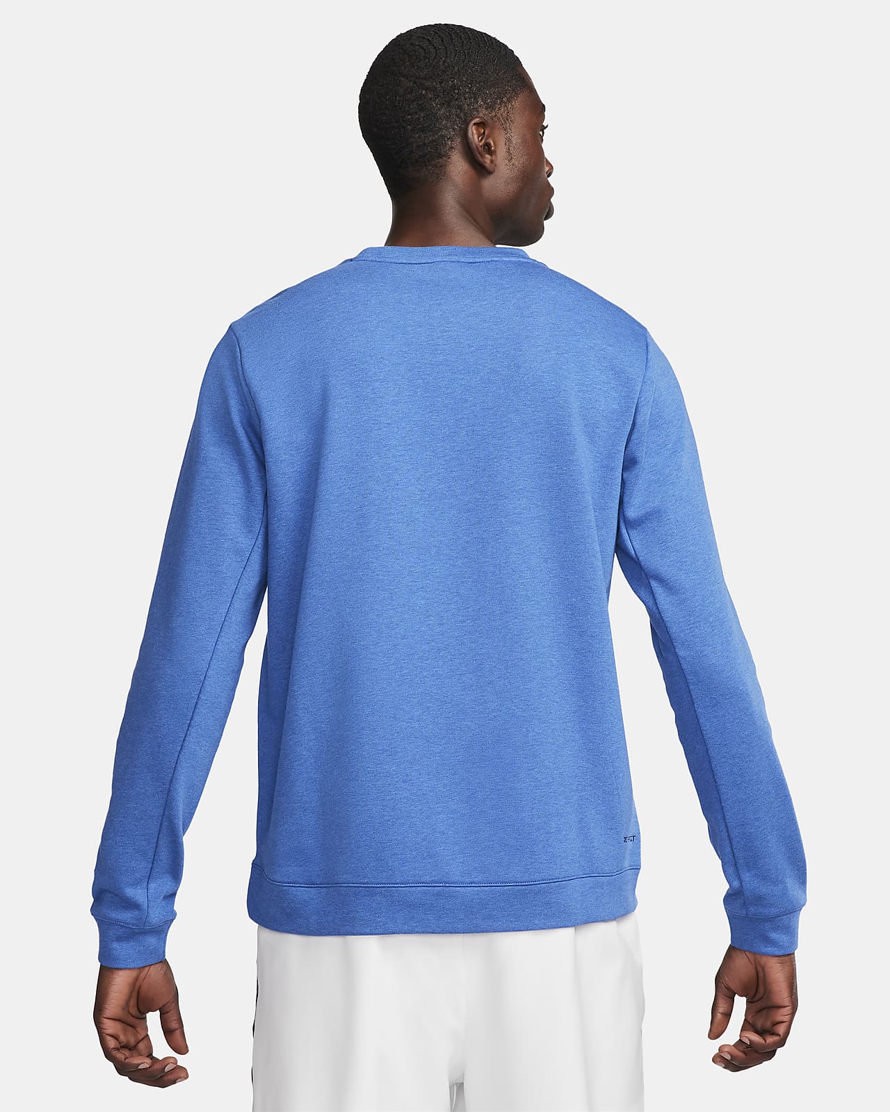 Linea Uomo Sweater Mens Large Blue Cotton Blend Crew Neck Long Sleeve
