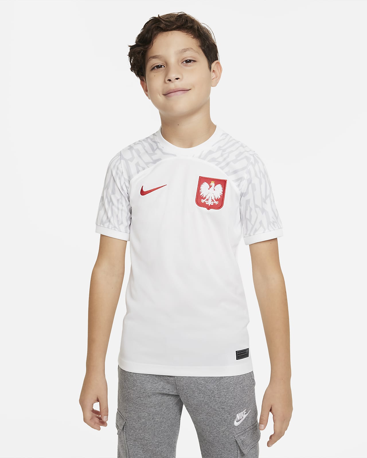 Koszulka piłkarska dla dużych dzieci Nike Dri-FIT Polska Stadium 2022/23 (wersja domowa)