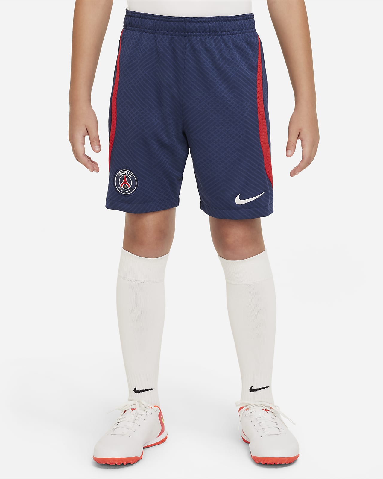 Spodenki piłkarskie dla dużych dzieci Nike Dri-FIT Paris Saint-Germain Strike 