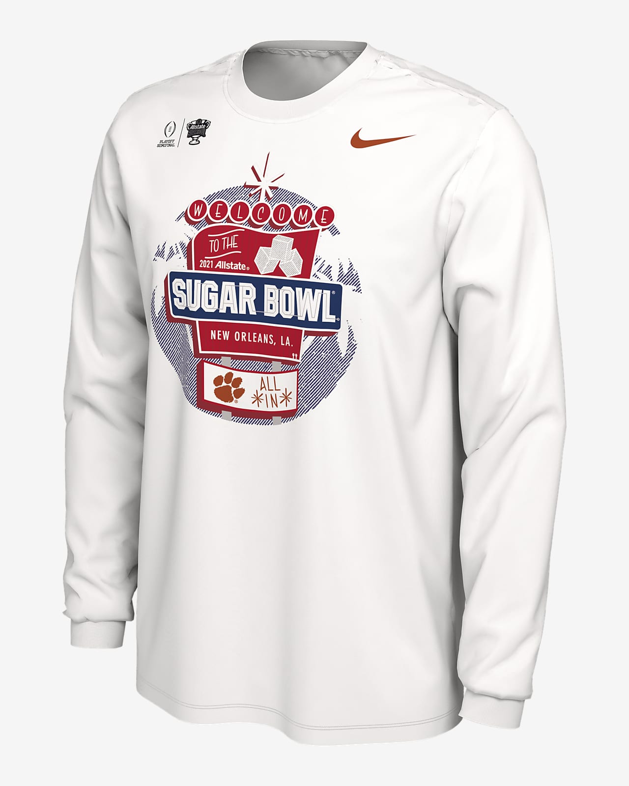 clemson nike long sleeve