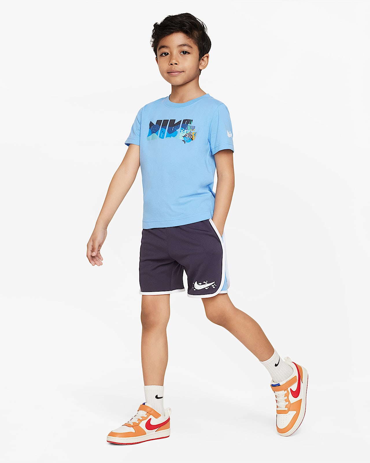 Nike Sportswear Coral Reef Mesh Shorts Set Younger Kids' 2Piece Set