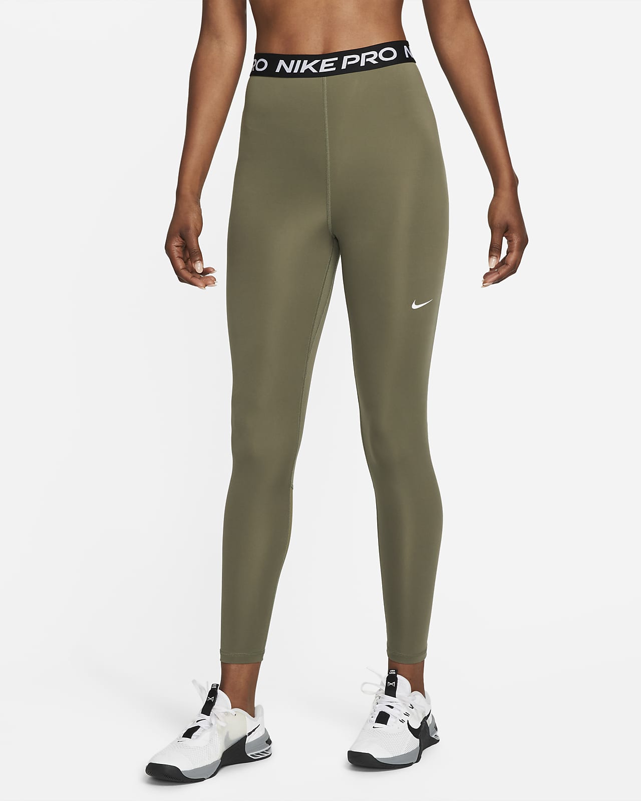Nike Pro 365 Leggings de con paneles de malla de talle alto - Mujer. Nike