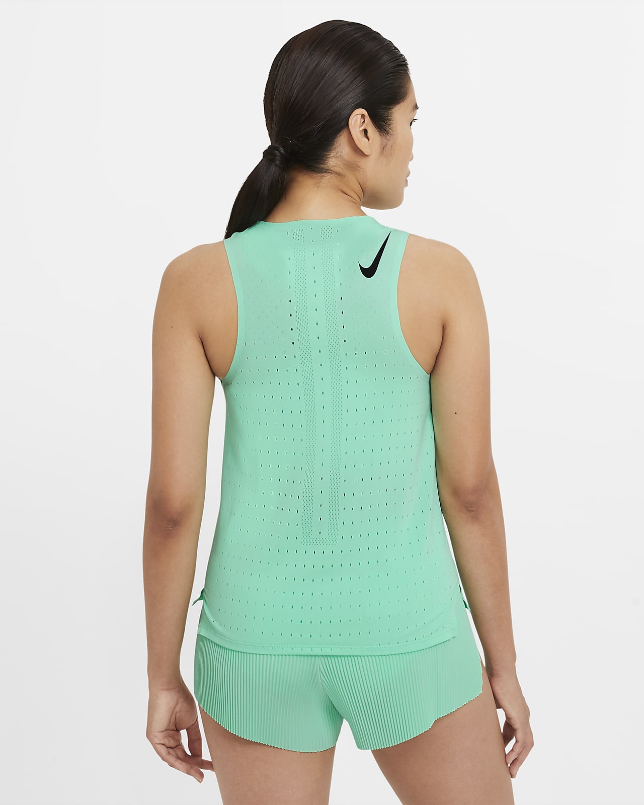 nike aeroswift singlet green