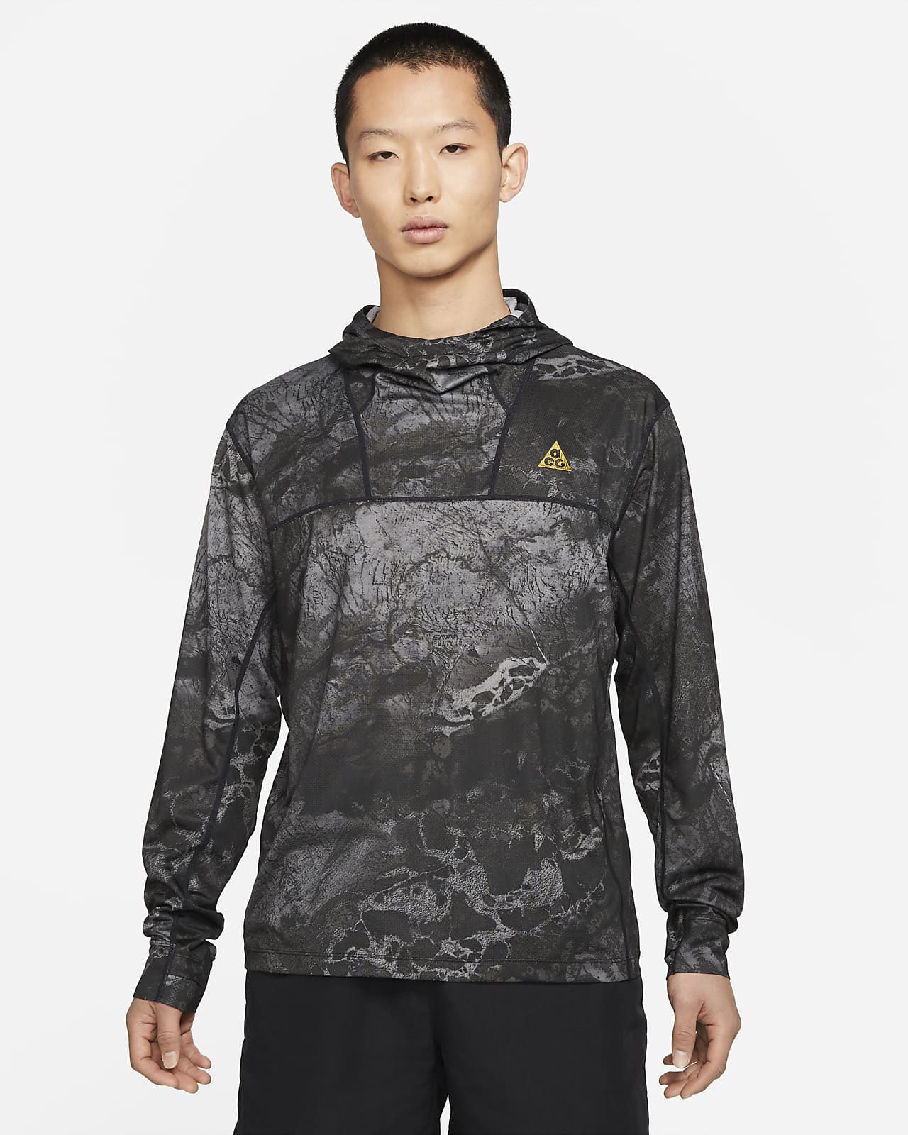 nike acg all over print shirt