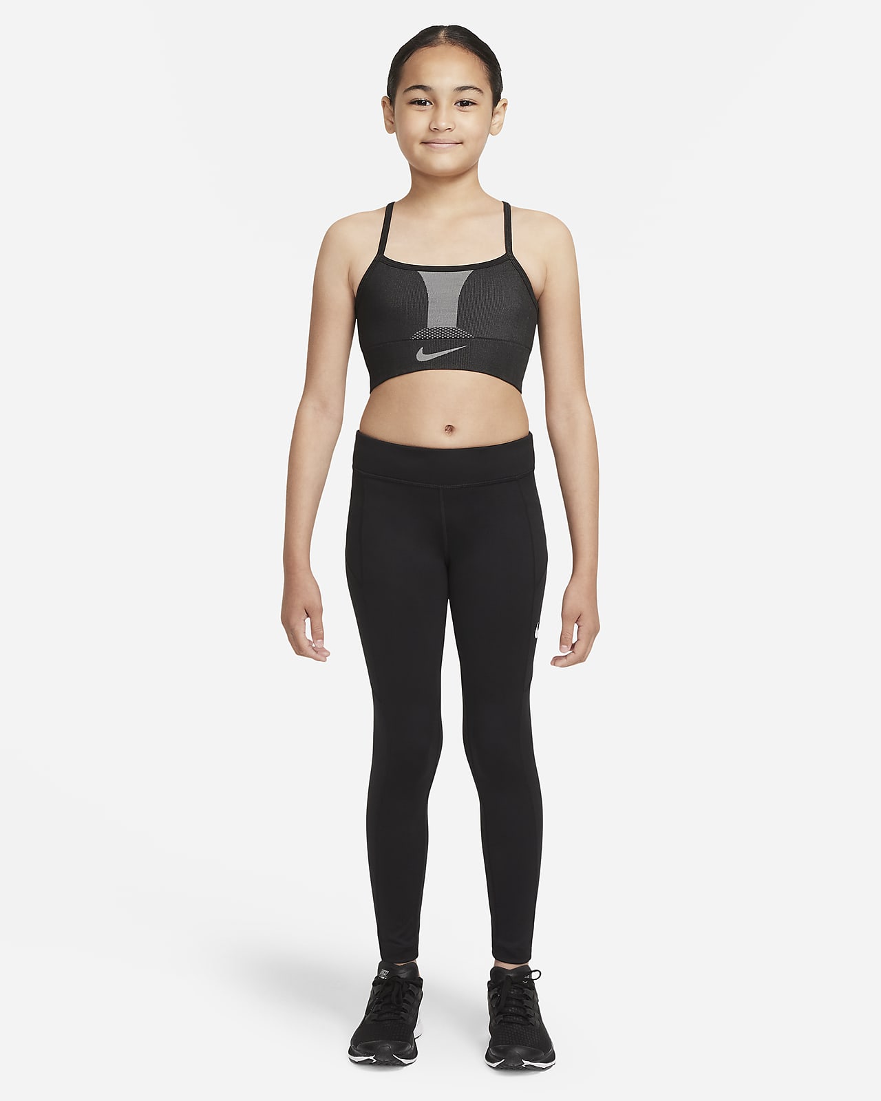 Teen Collection Older Kids (XS-XL) Black Sports Bras. Nike UK
