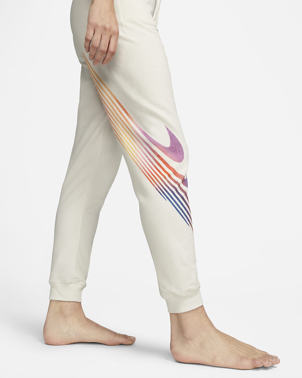 high rise fleece joggers