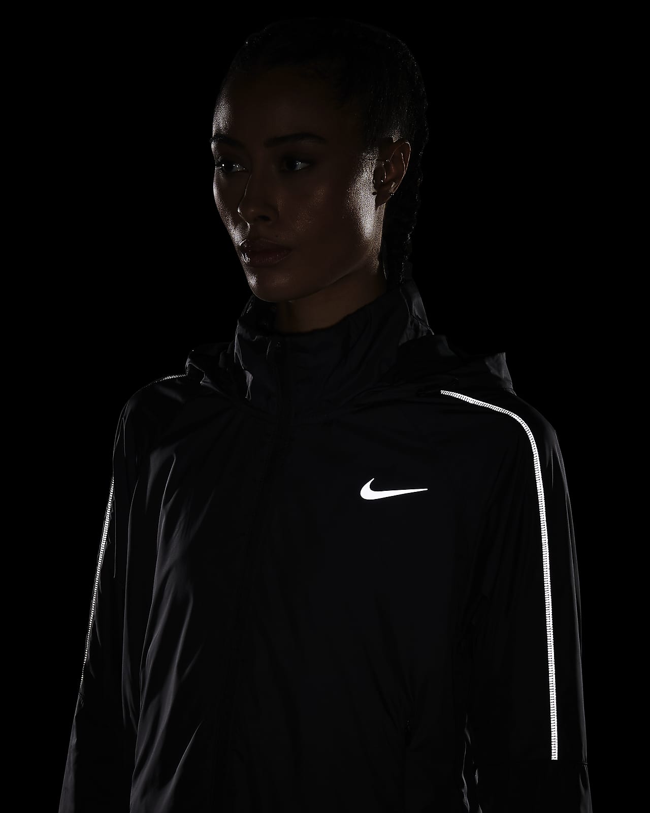 women's nike shield running jacket