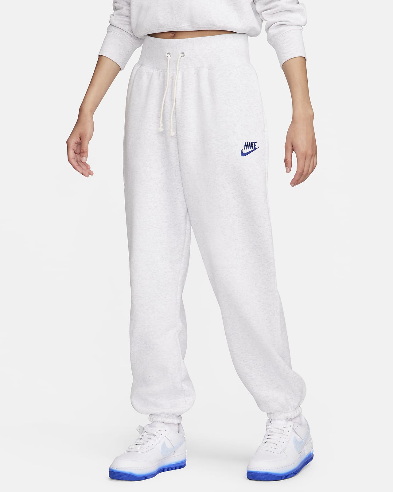 Nike Sportswear Women\'s High-Waisted Oversized Fleece Sweatpants.