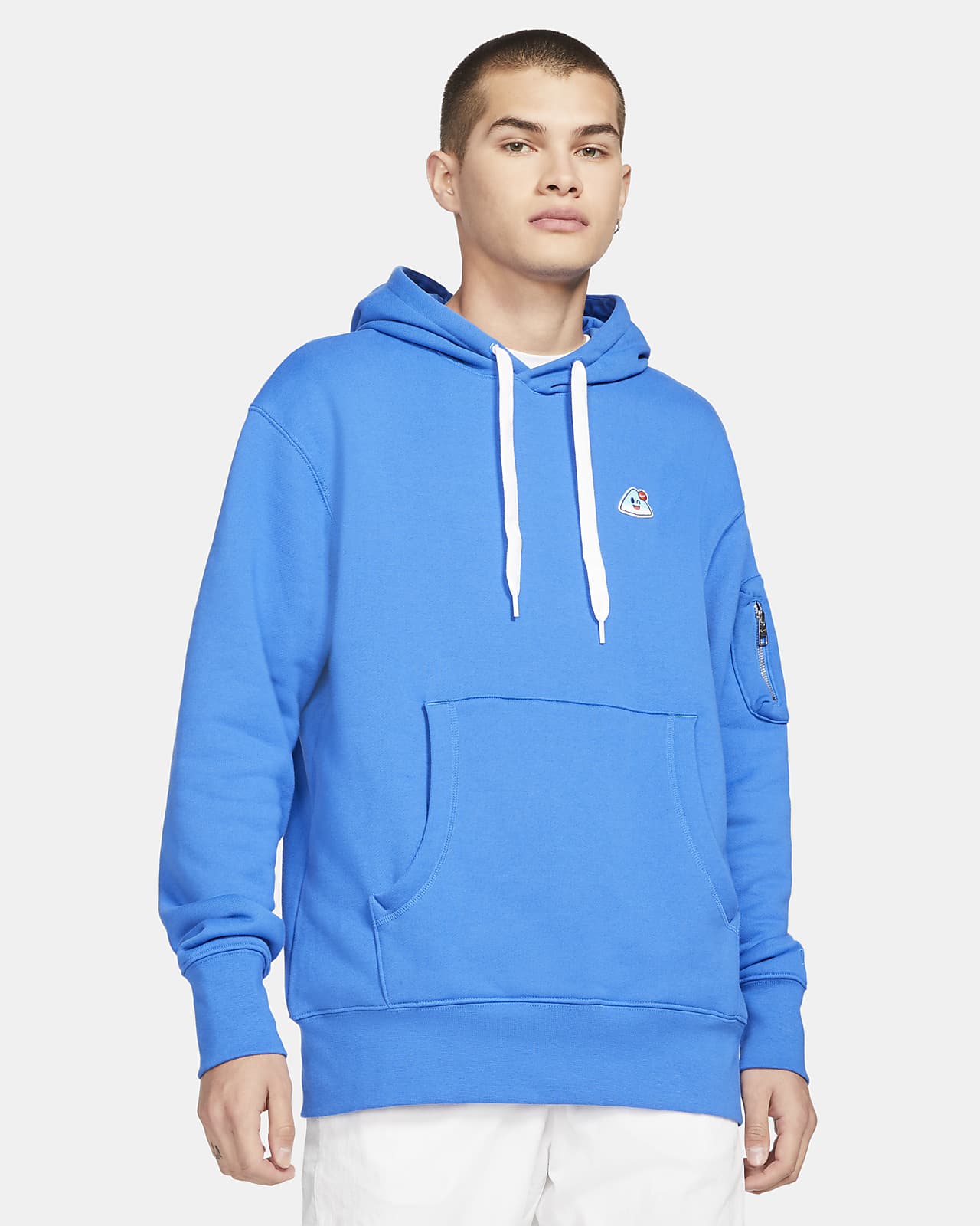 blue nike pullover hoodie men's