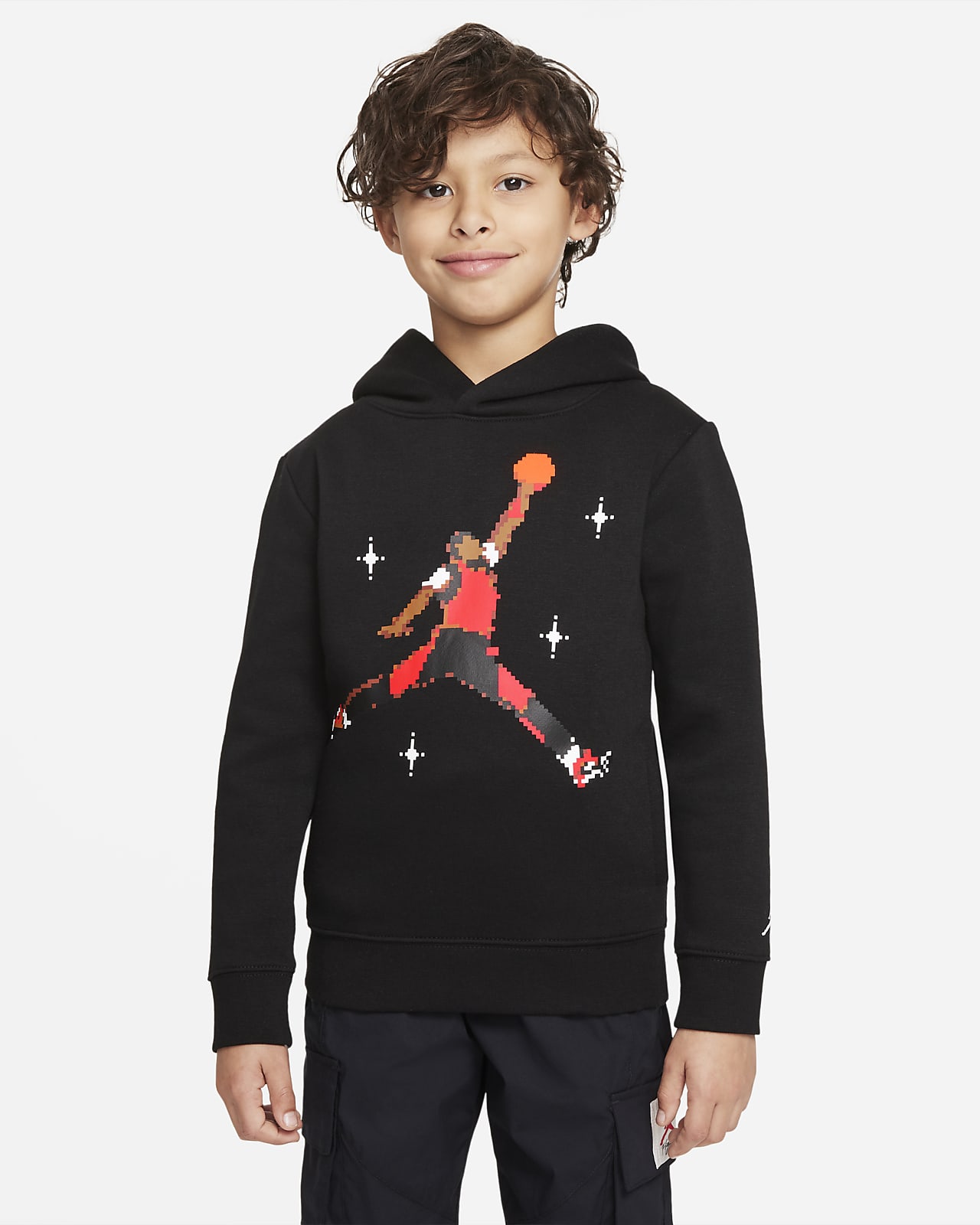 boys red jordan hoodie