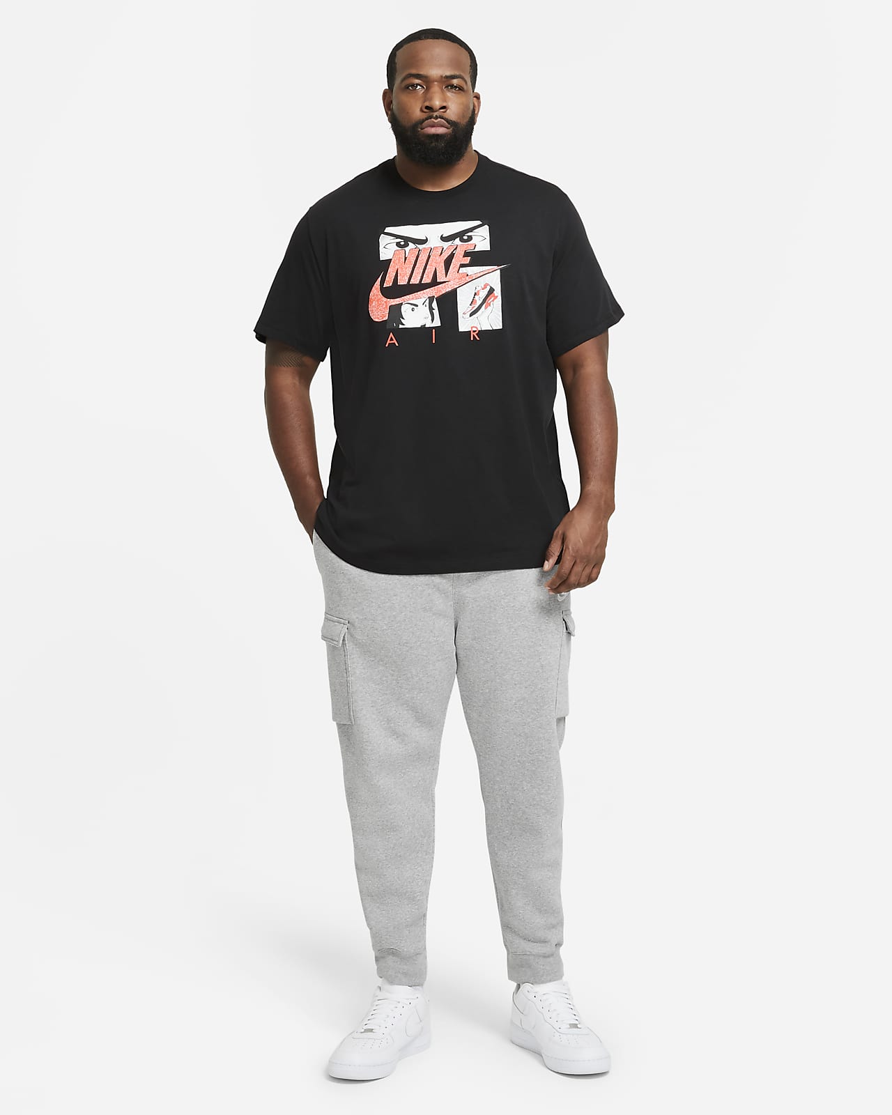 nike sweatpants and shirt