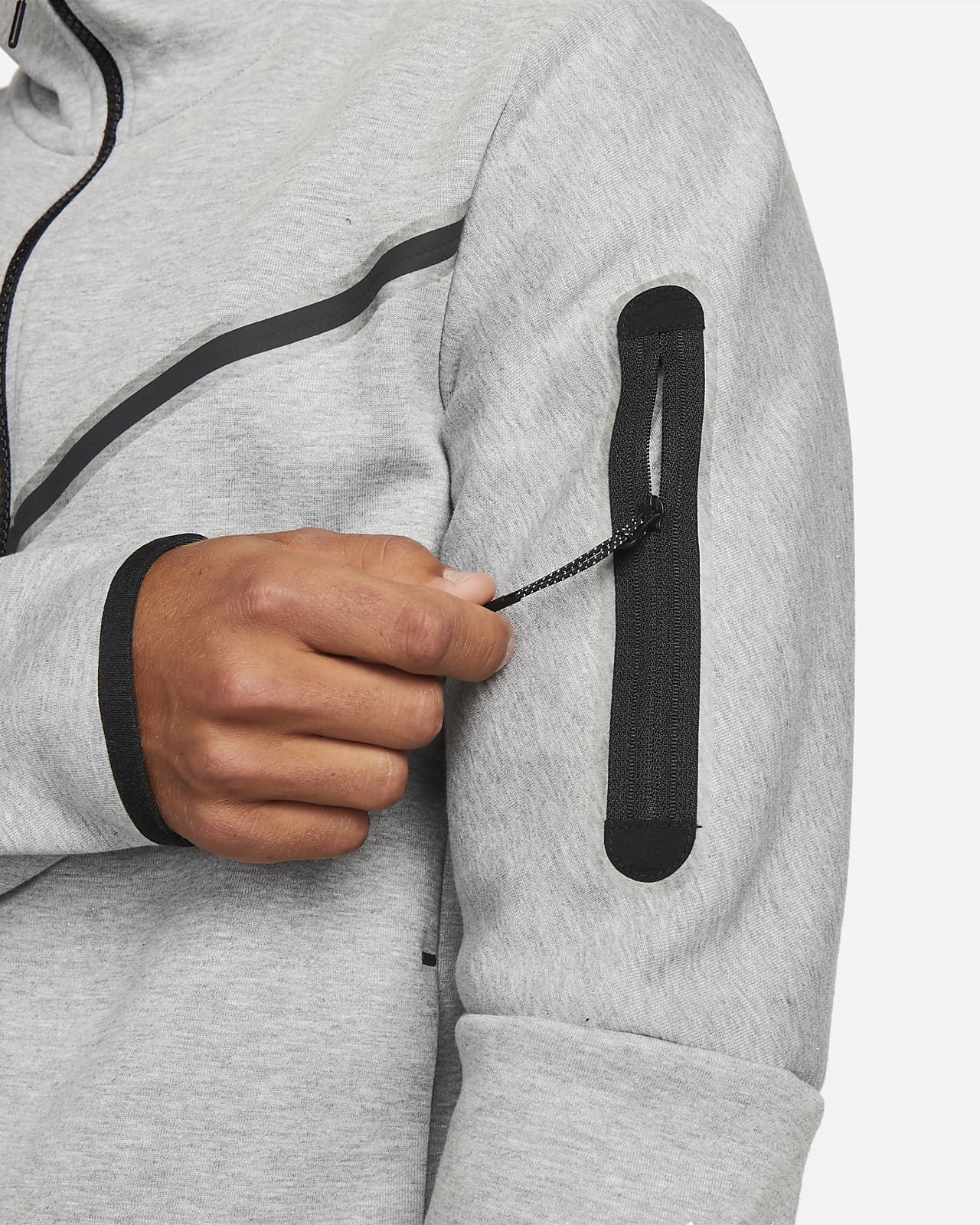 nike tech fleece zip through