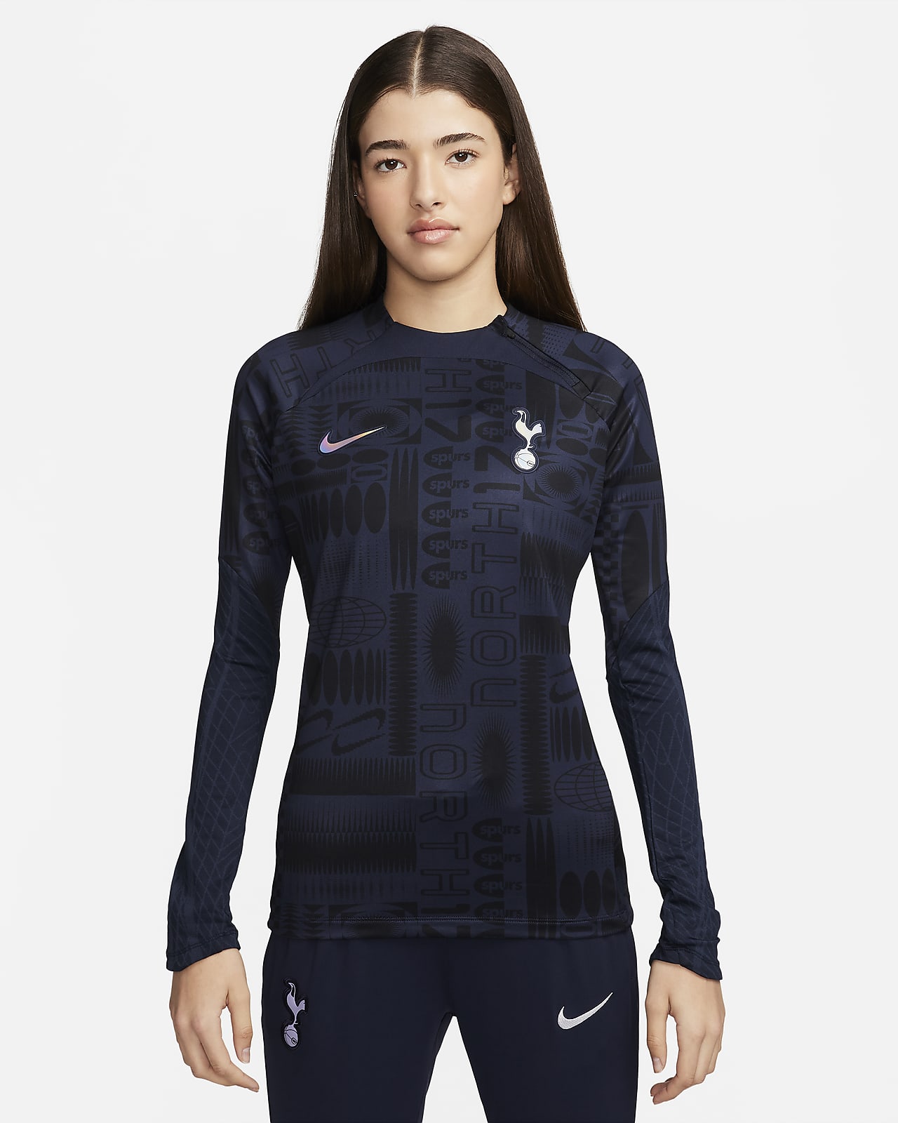 Tottenham Hotspur Strike Nike Dri-FIT női futball-melegítőfelső