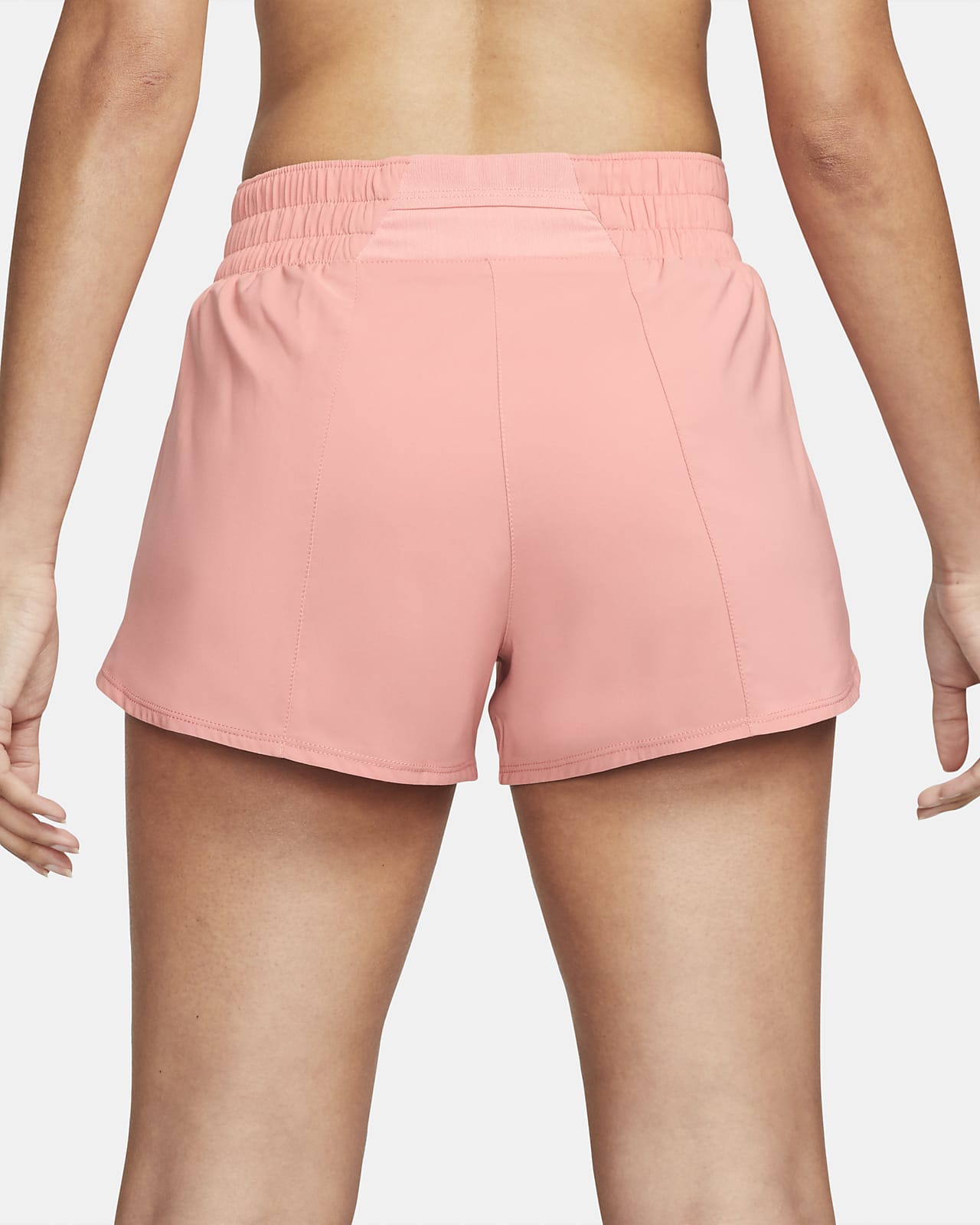 Nike Dri-FIT One Swoosh Women's Mid-Rise Brief-Lined Running Shorts. Nike PT